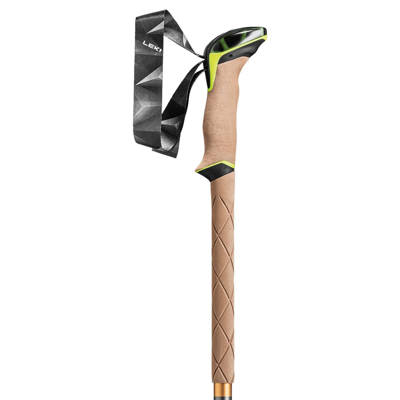 Leki Poles Sherpa Dark Anthracite / Copper / Neon Yellow - Image 4