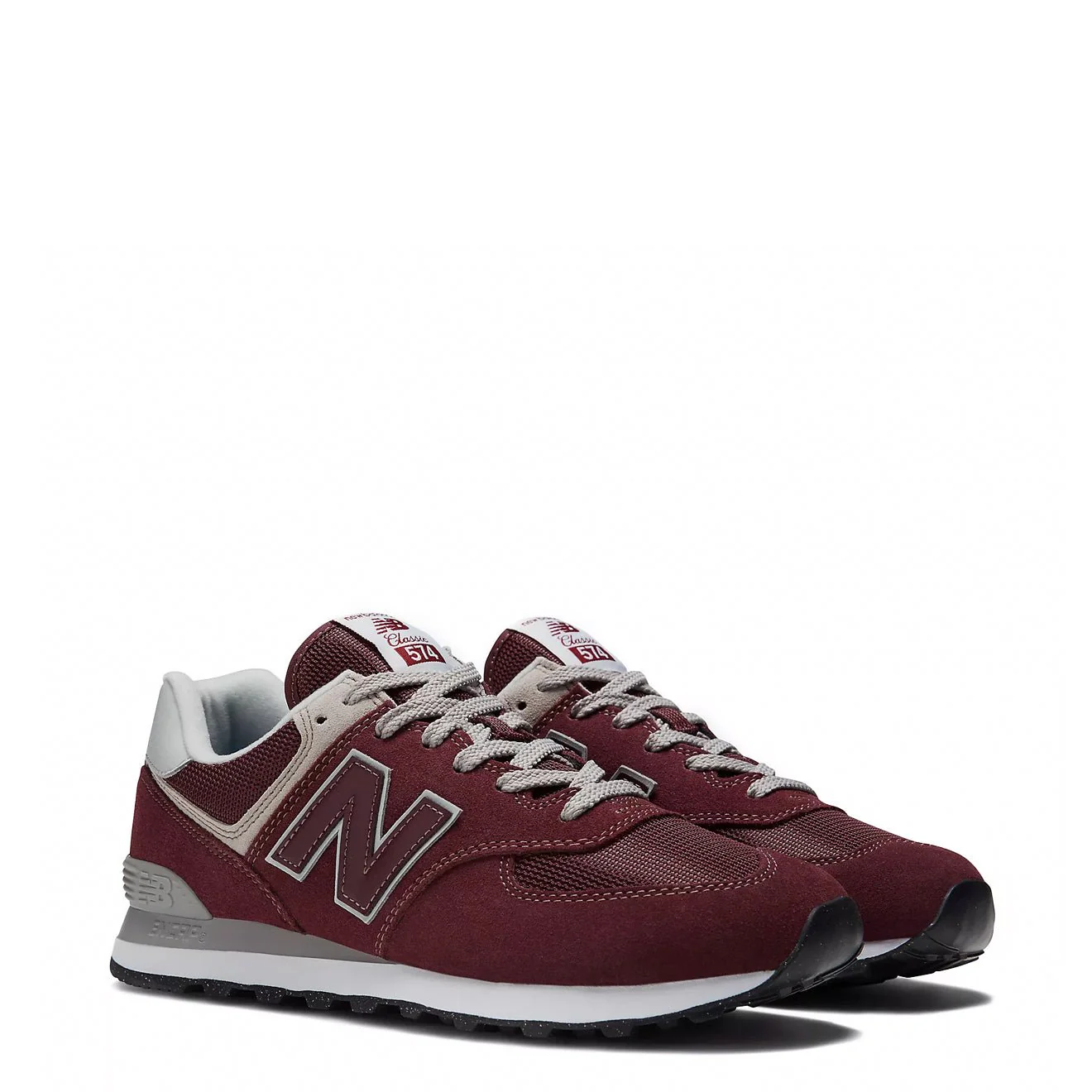 New Balance 574 Core Trainer Burgundy / White - Image 2