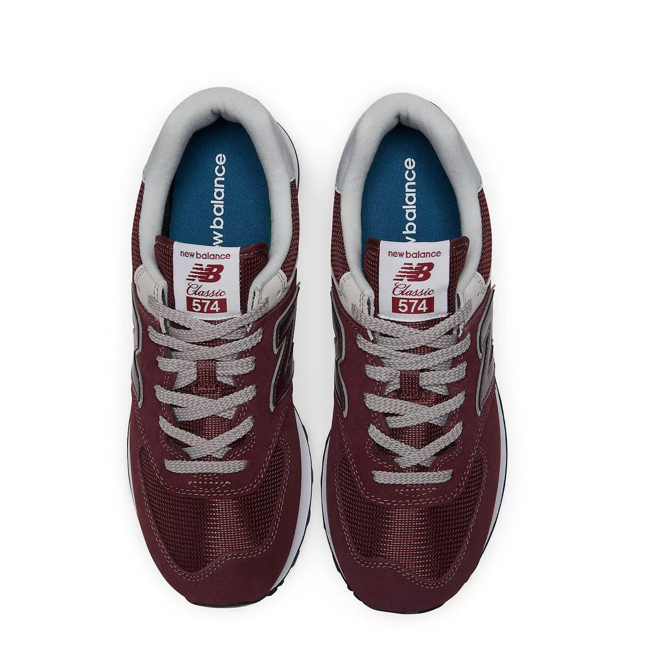 New Balance 574 Core Trainer Burgundy / White - Image 3
