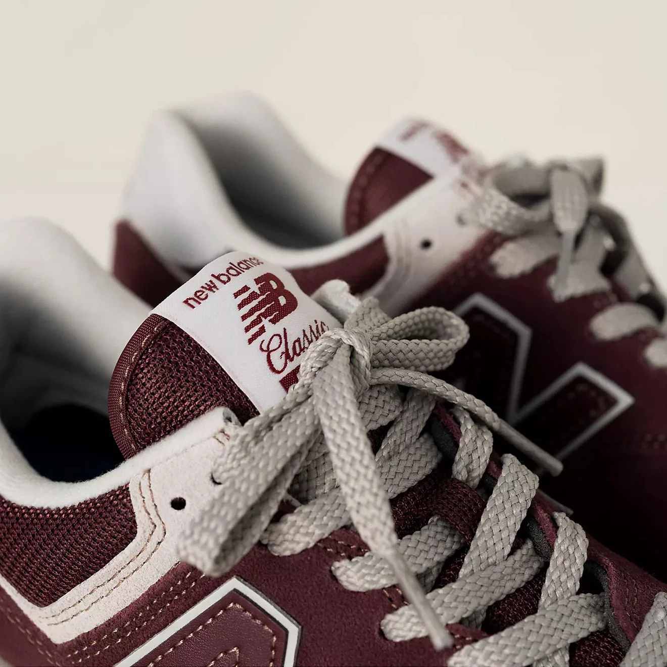 New Balance 574 Core Trainer Burgundy / White - Image 6