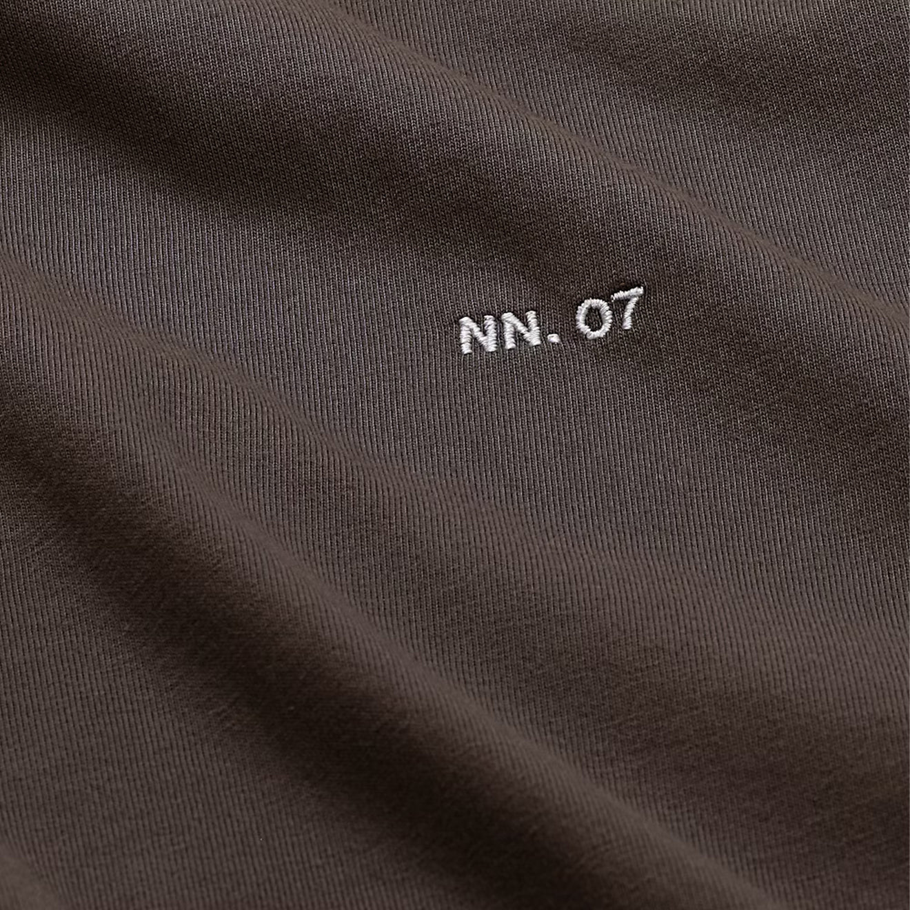 NN07 Adam Casual Logo Pima T-shirt Demitasse - Image 4