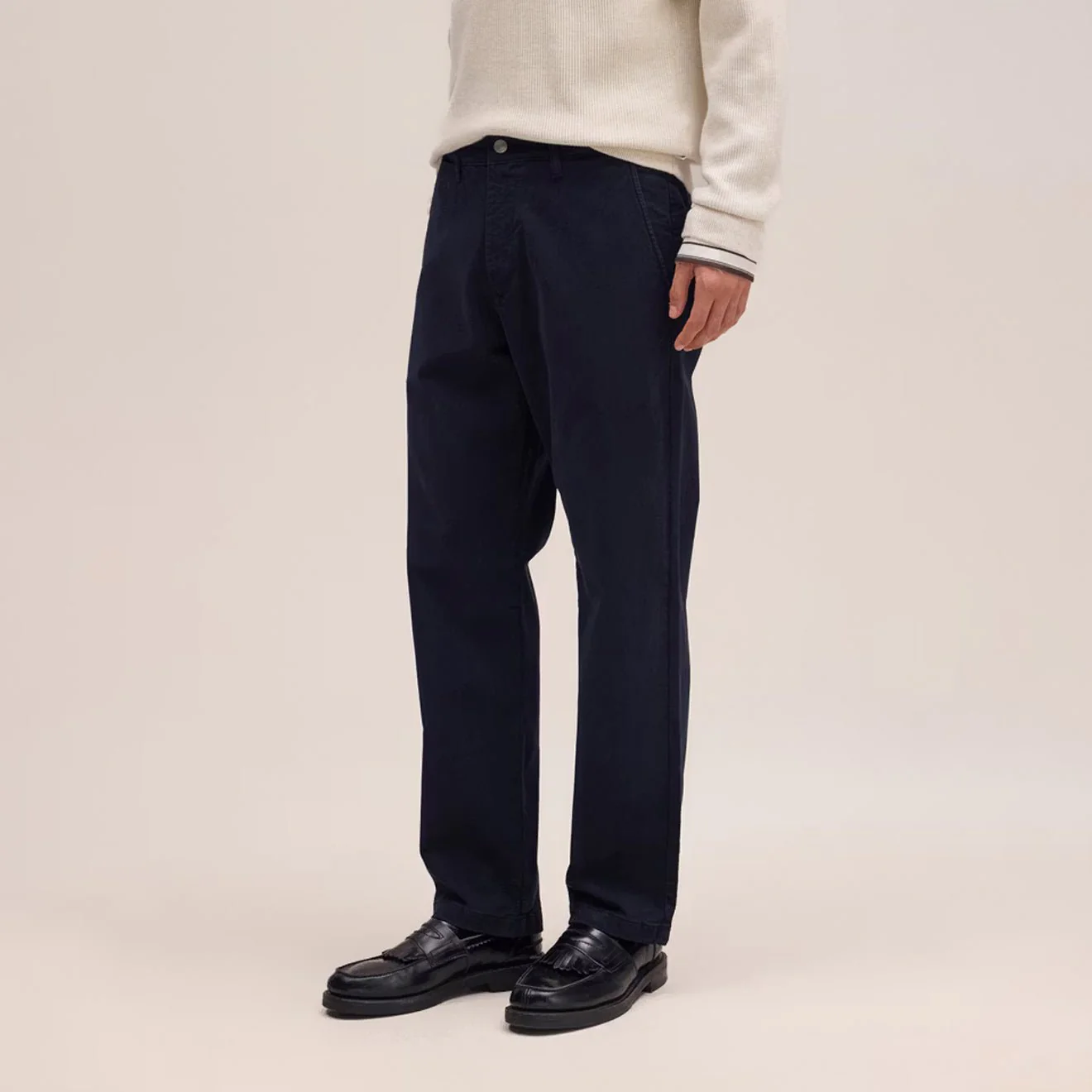 NN07 Aden Chino Navy Blue - Image 4