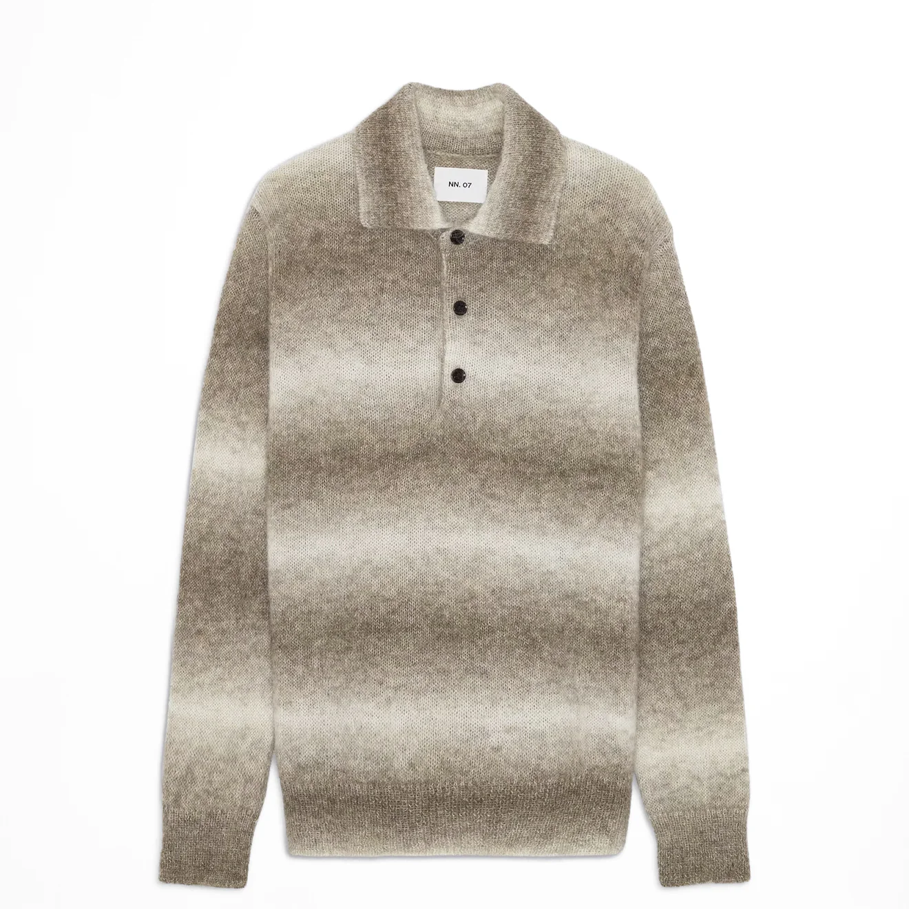NN07 Alfie Polo Alpaca Blend Knit Light Camel
