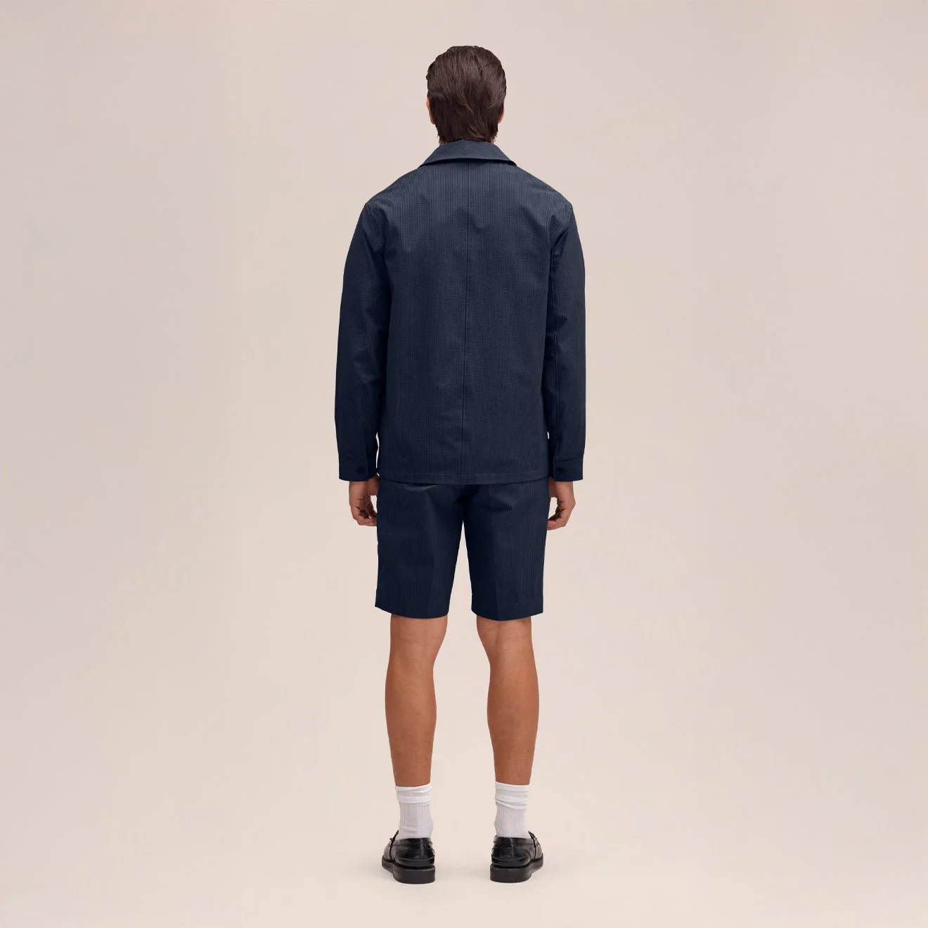 NN07 Blaze Overshirt Navy Blue - Image 4