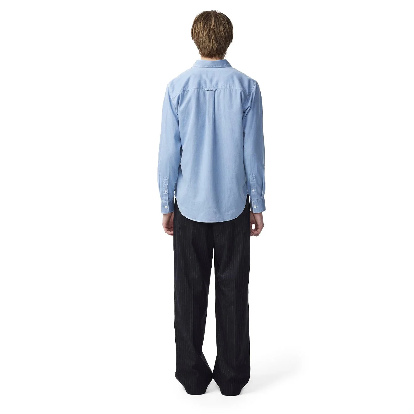 NN07 Colby Denim Shirt Bleach Indigo - Image 3