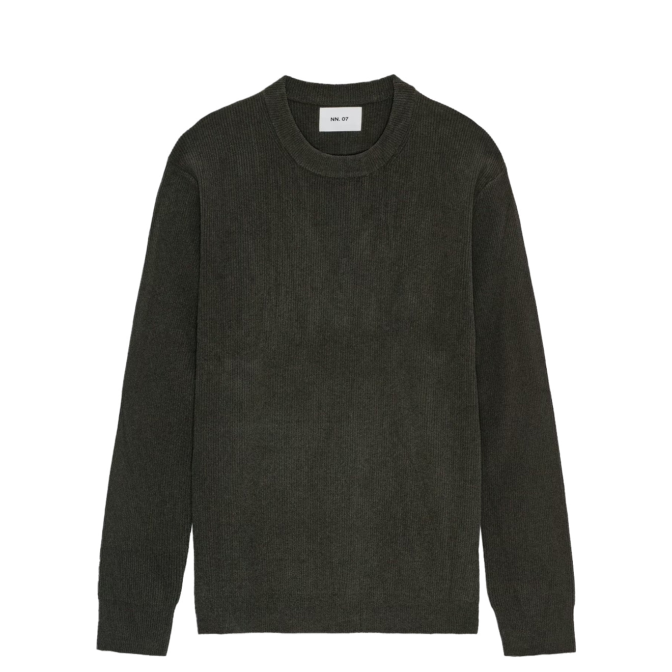 NN07 Danny Lightweight Knit Dark Army