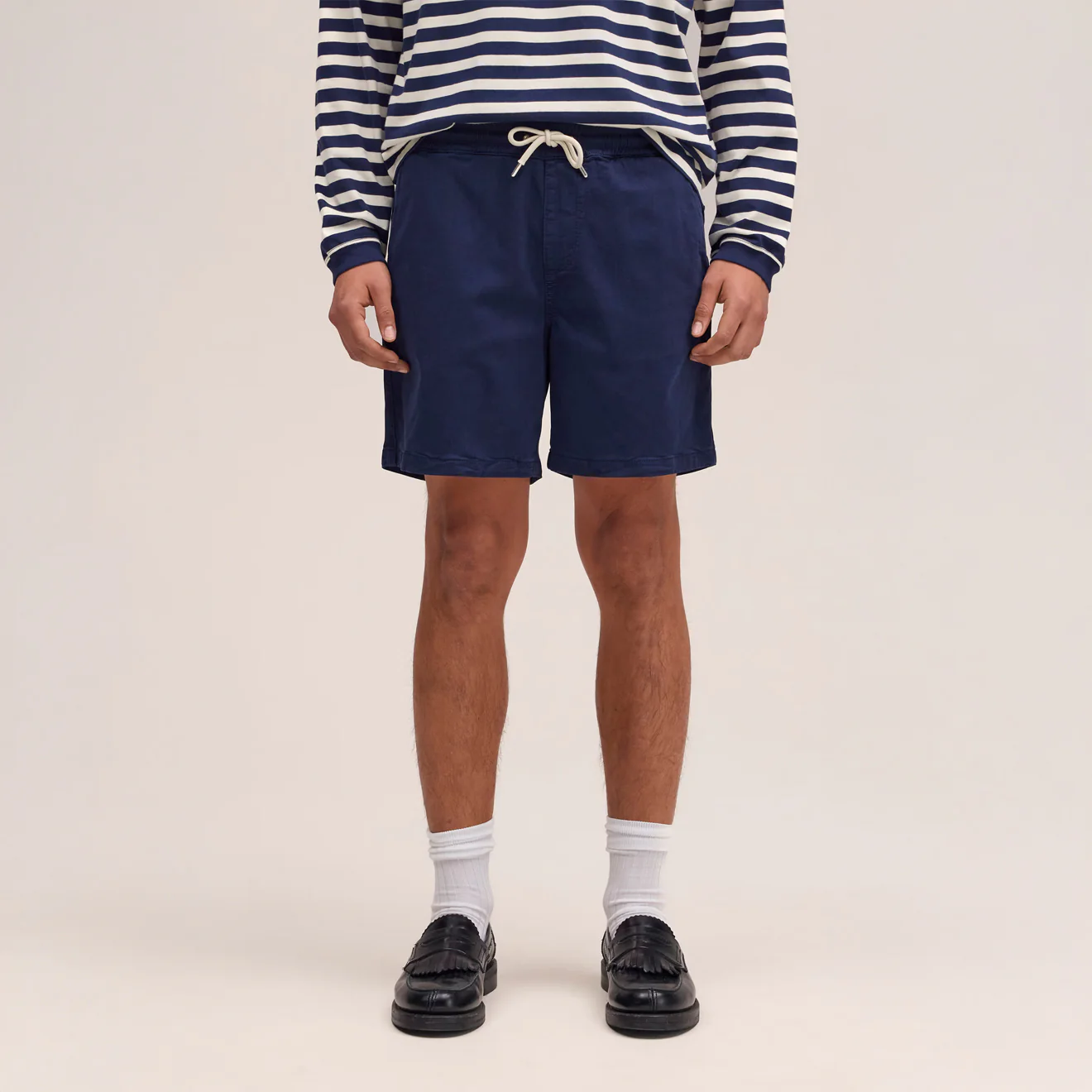 NN07 Gregor Shorts Navy Blue - Image 2