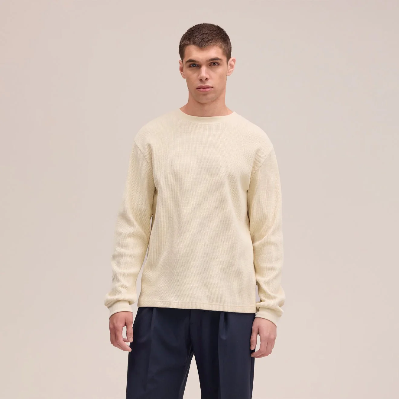 NN07 Jett L/S Tee Ivory - Image 2
