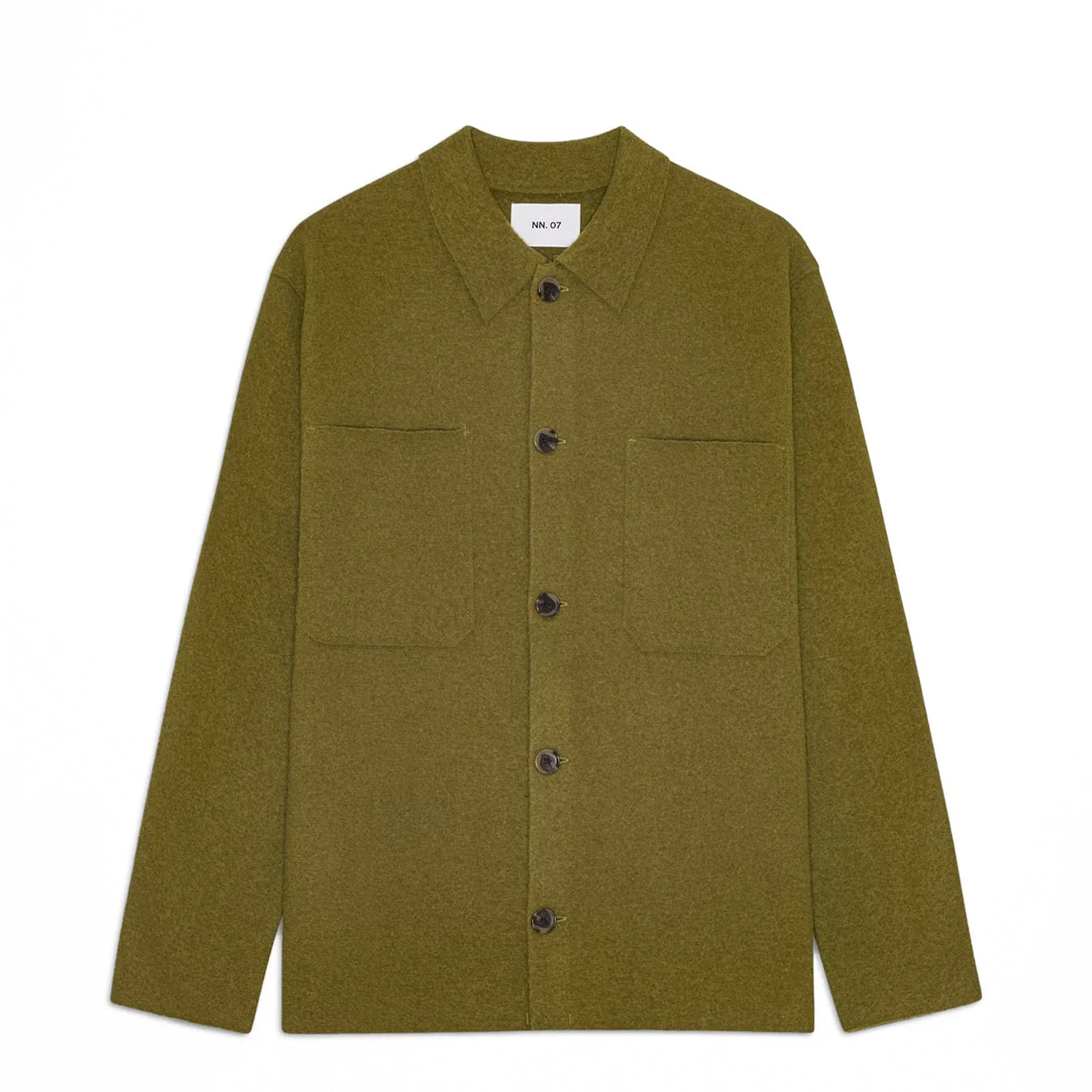 NN07 Jonas Boiled Wool Overshirt Firene
