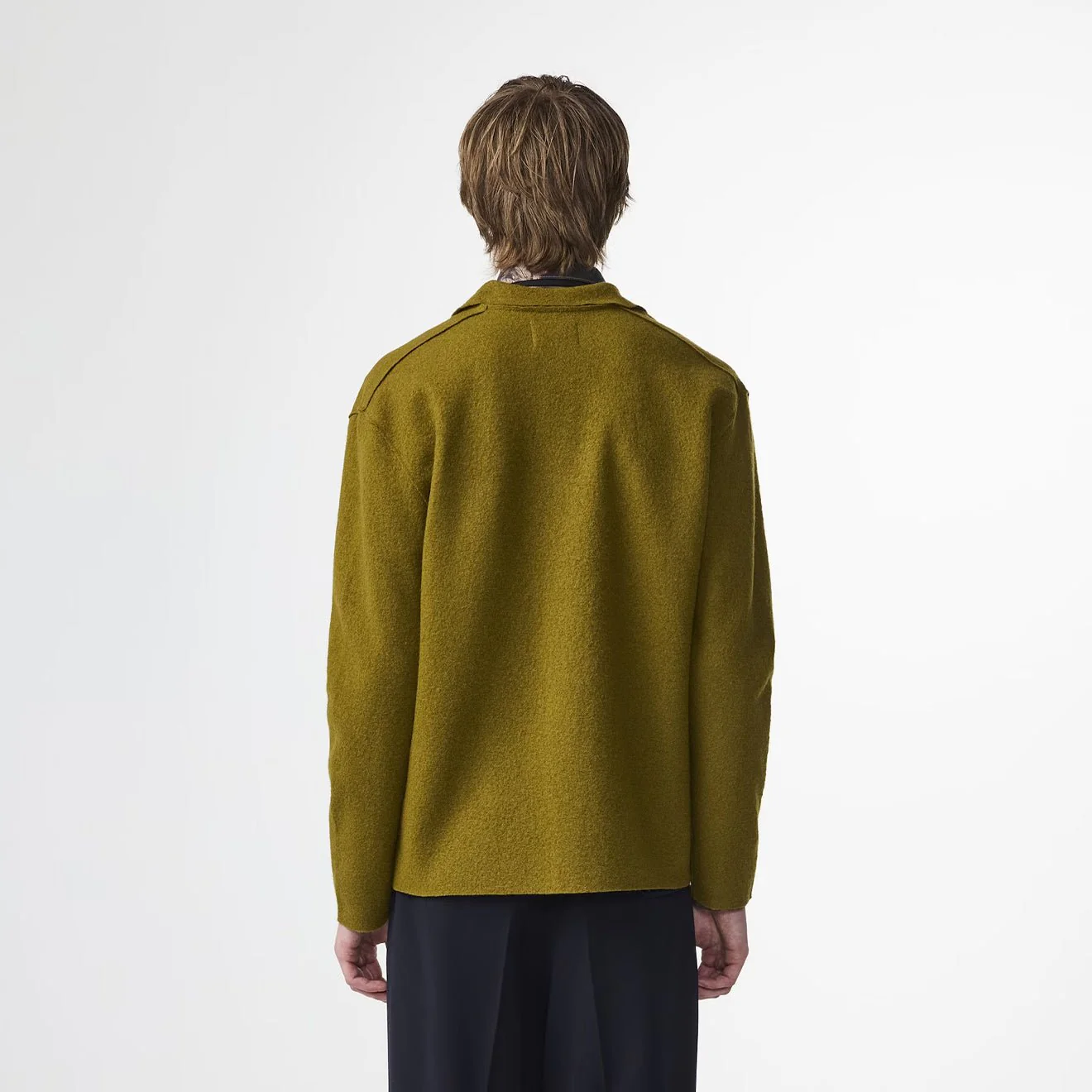 NN07 Jonas Boiled Wool Overshirt Firene - Image 3