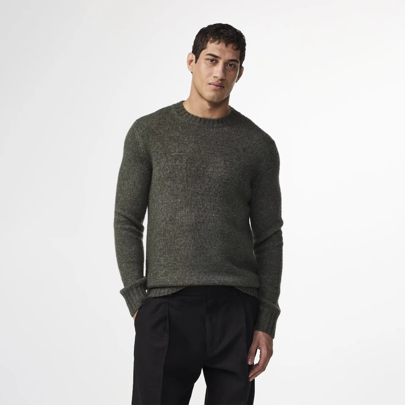 NN07 Lee Wool Blend Knit Capers - Image 2