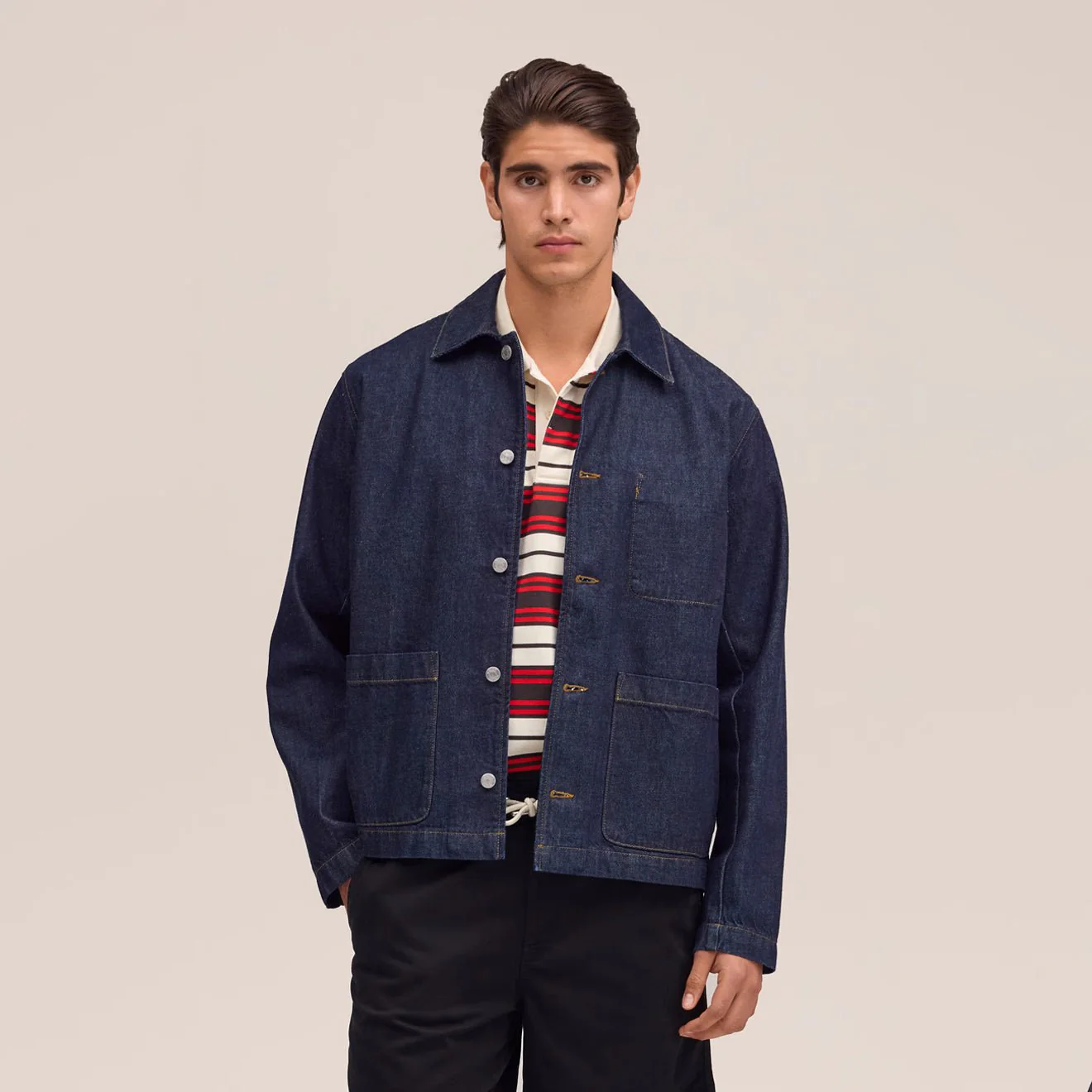 NN07 Morgan Jacket Raw Indigo - Image 2