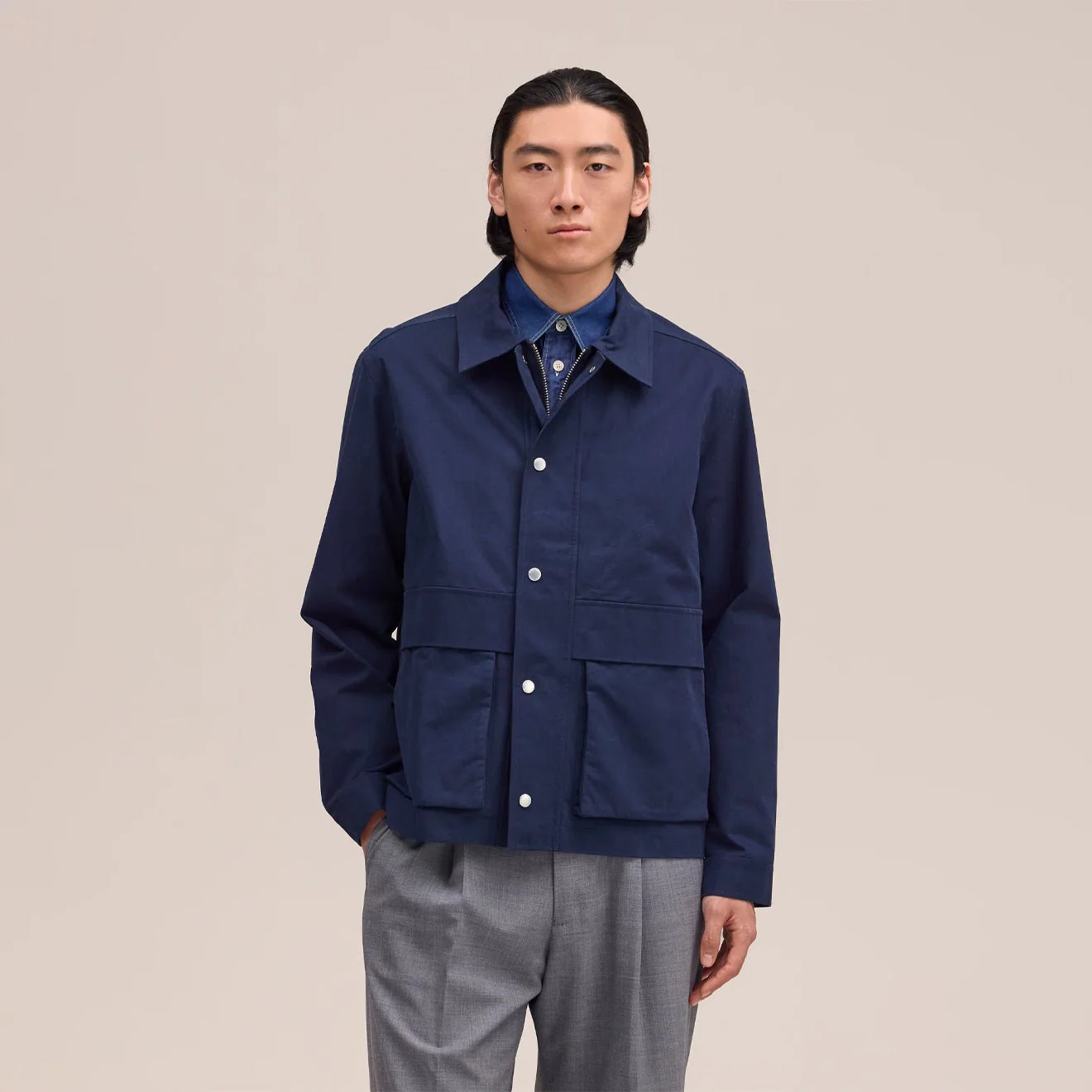 NN07 Paulo Jacket Navy Blue - Image 2