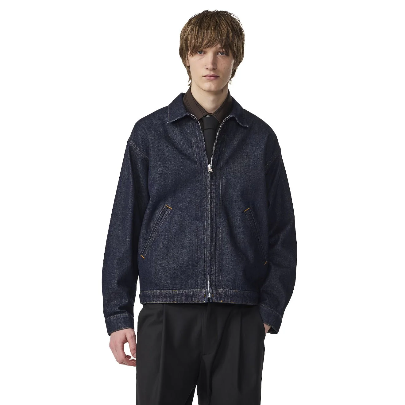 NN07 Petrus Denim Jacket Raw Indigo - Image 2
