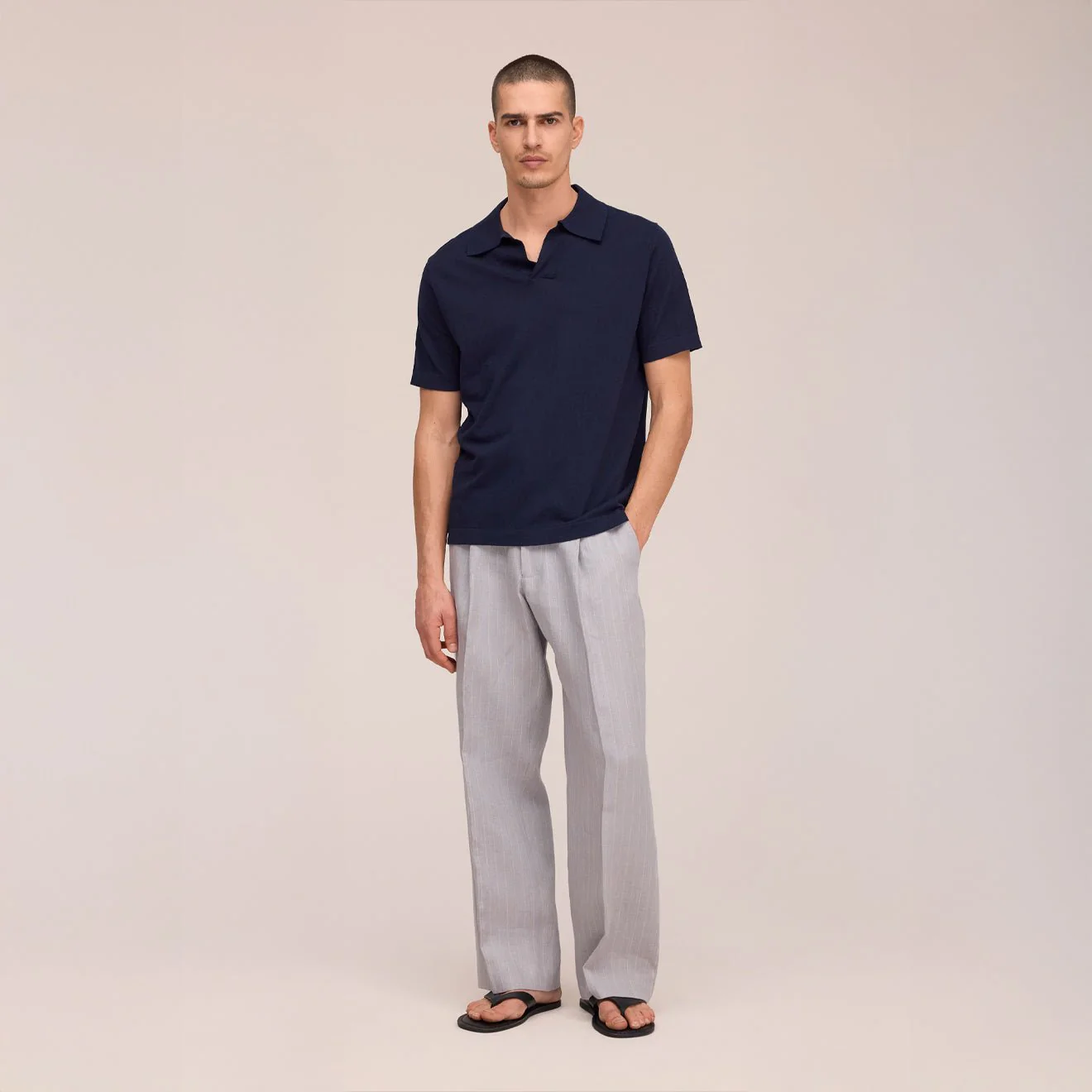 NN07 Ryan Polo Navy Blue - Image 3