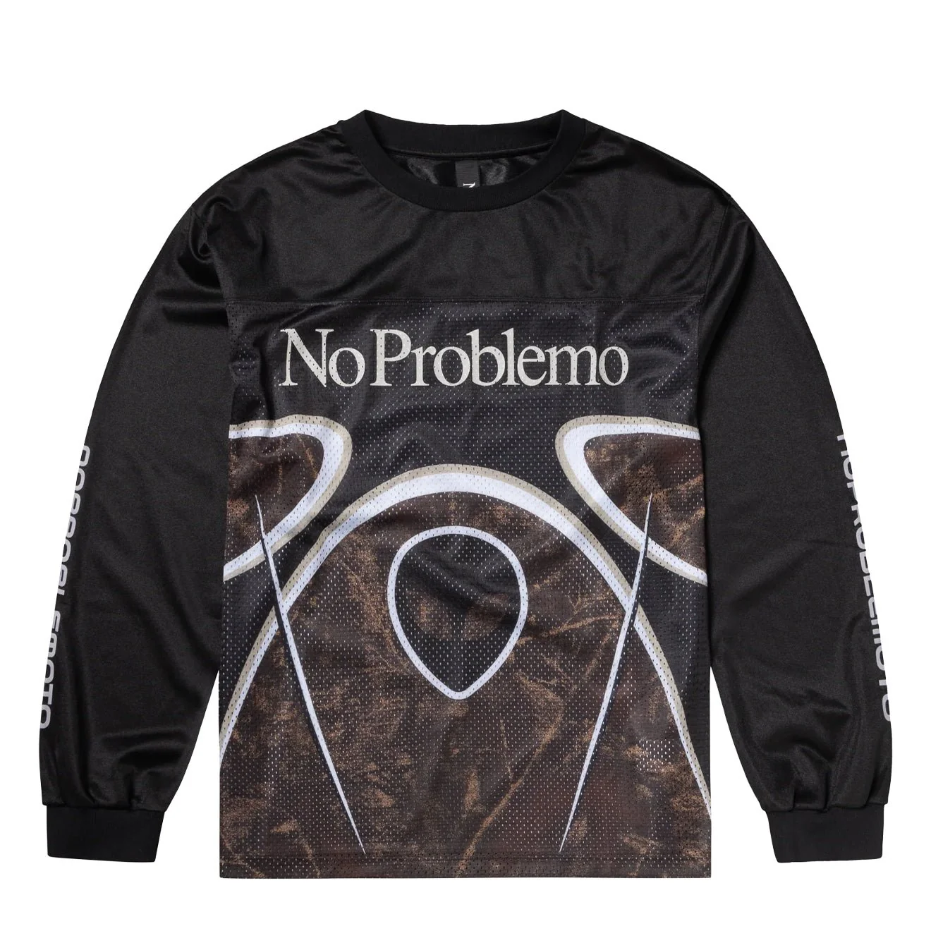 No Problemo Alien L/S Moto Shirt Black