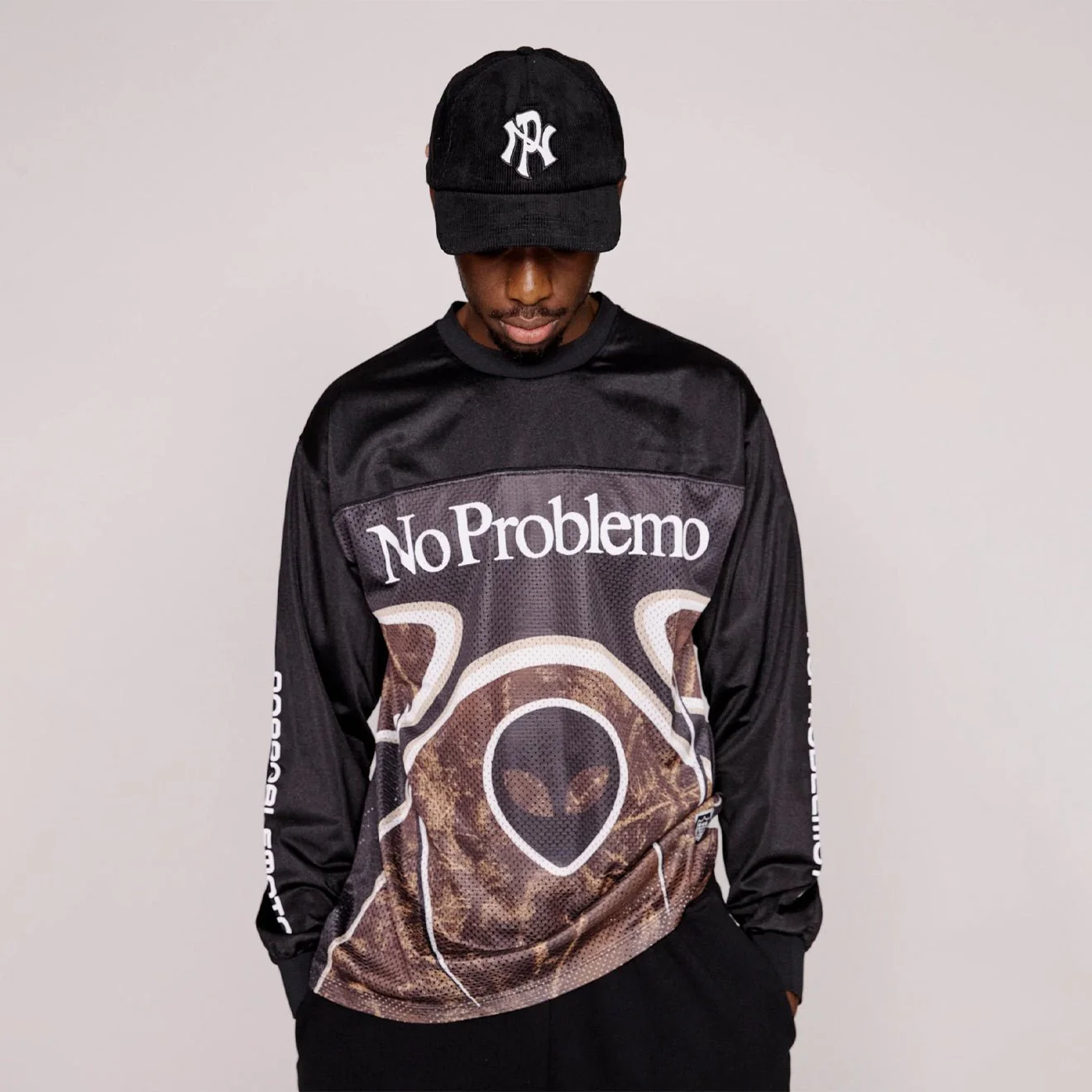 No Problemo Alien L/S Moto Shirt Black - Image 3