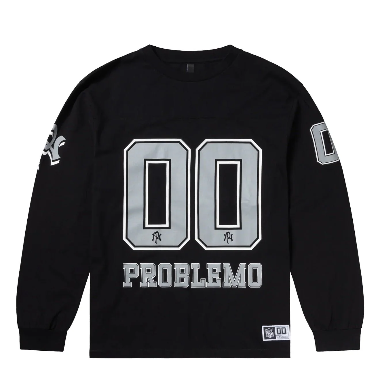 No Problemo NP00 Sports Cotton L/S Jersey Black