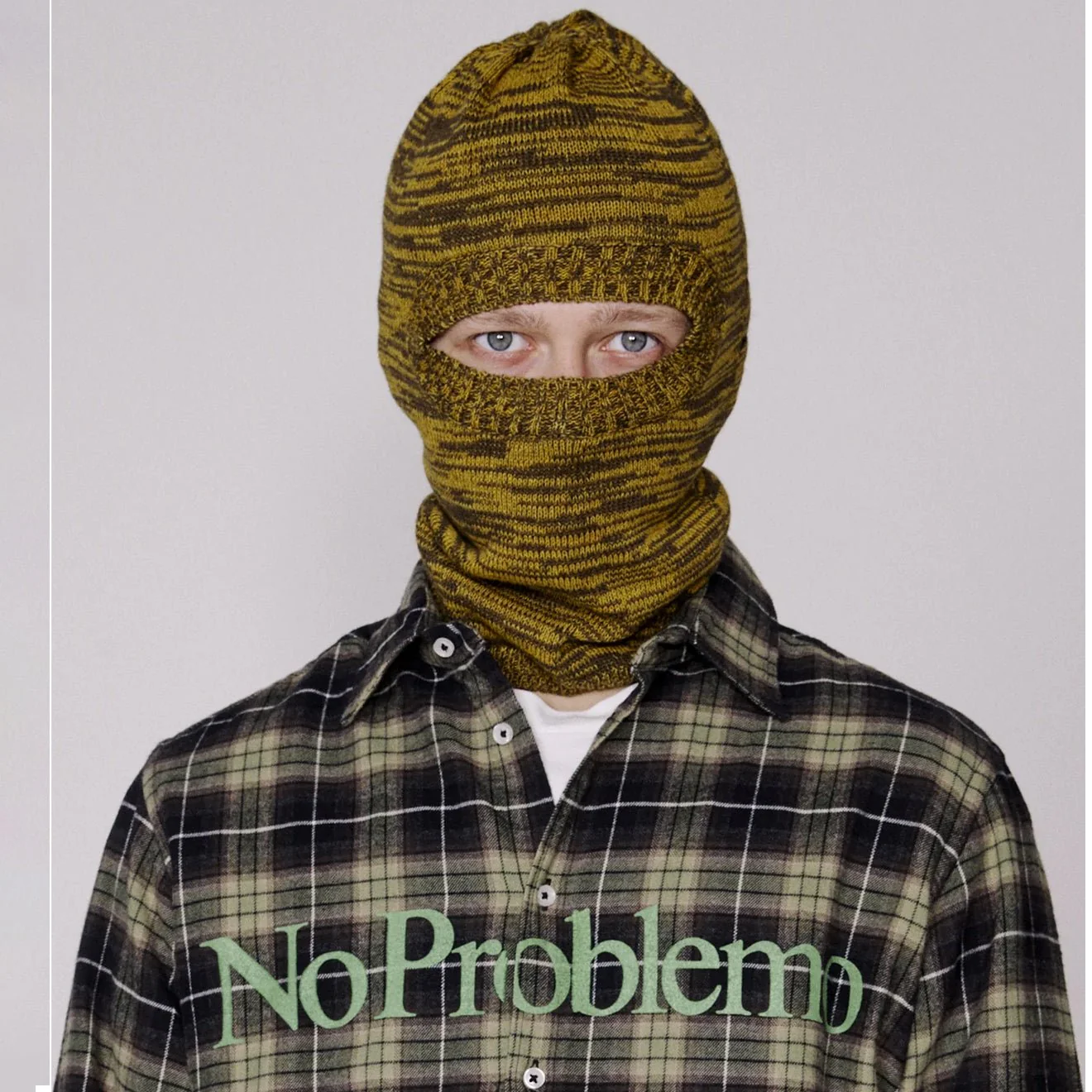 No Problemo Plaid Shirt Green - Image 3