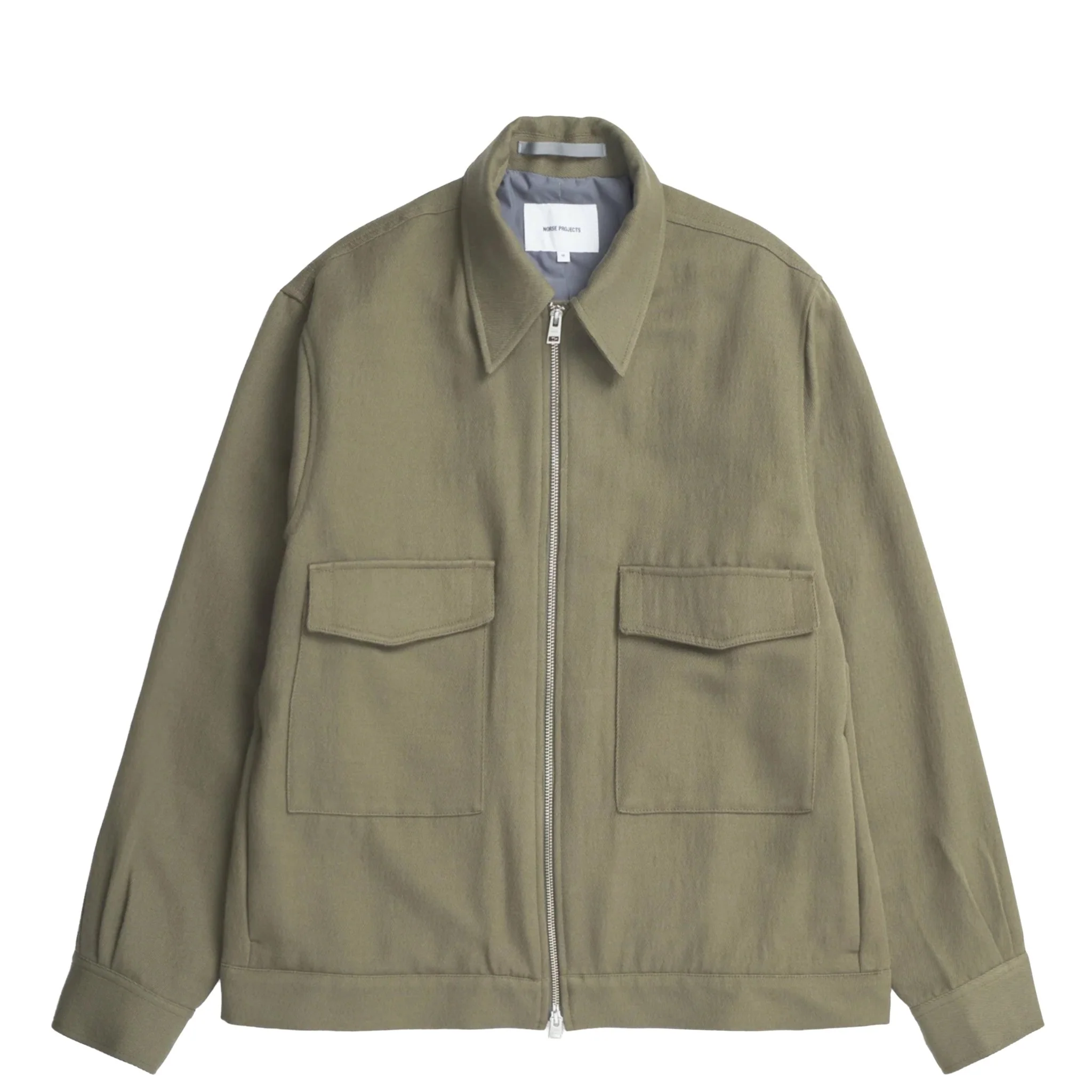 Norse Projects Aksel Cavalry Cotton Wool Windstopper  Jacket Olive Night