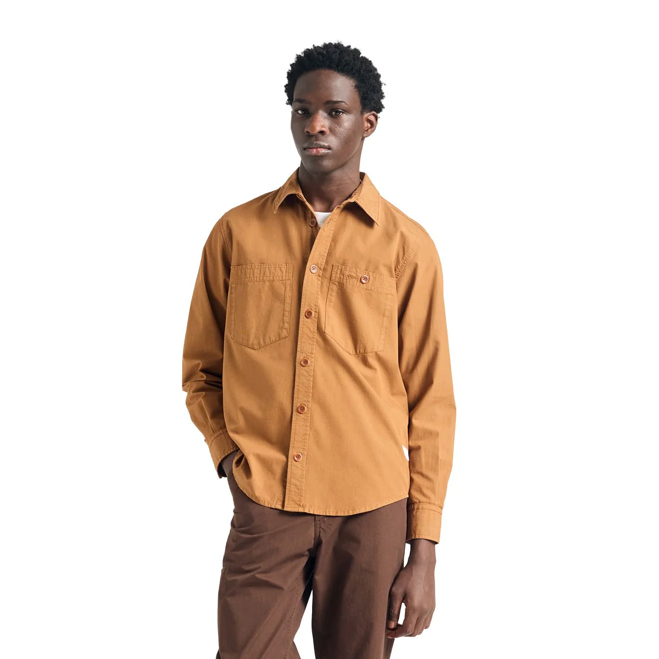Norse Projects Algot Cotton Ripstop Relaxed Shirt Duck - Image 6