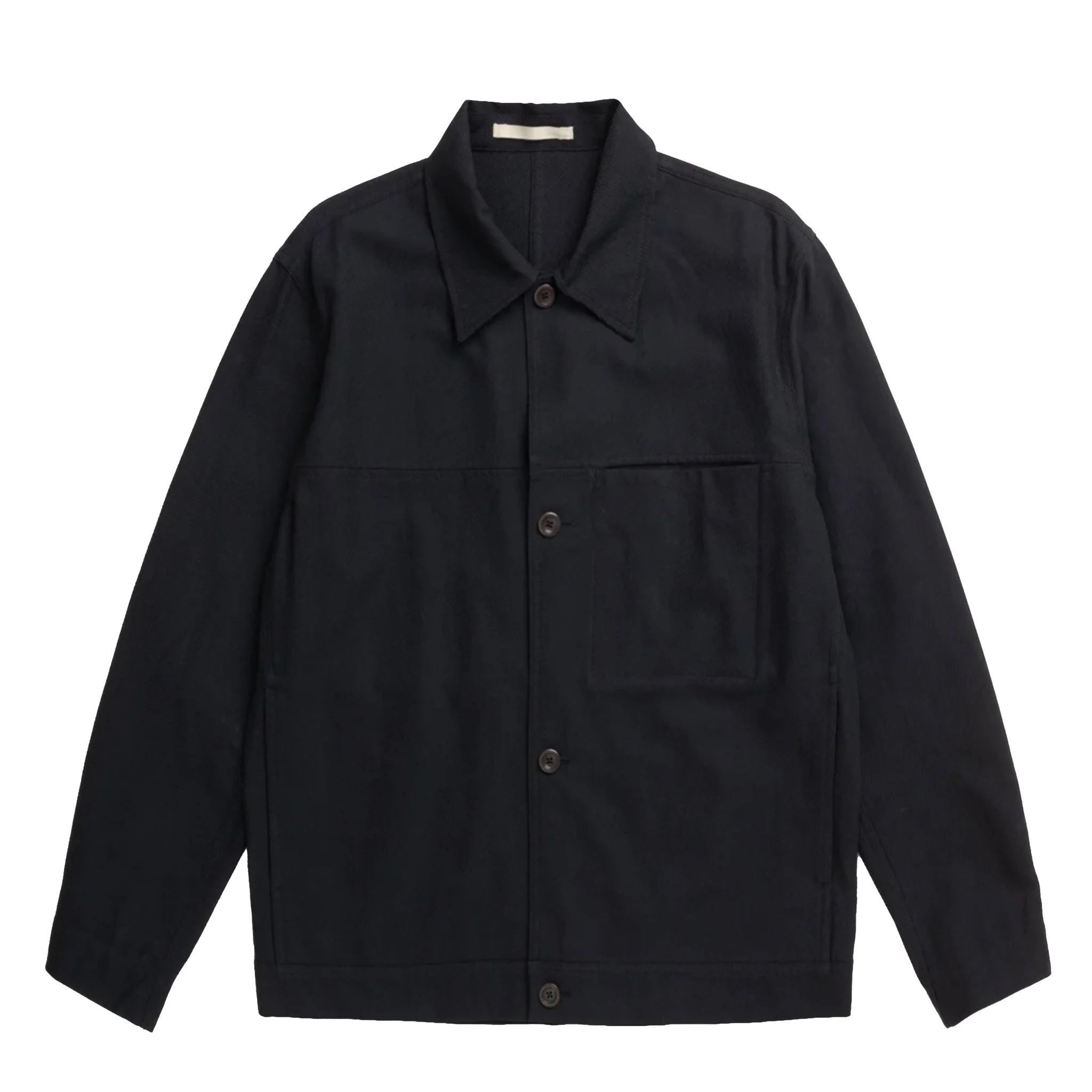 Norse Projects Arresskov Compact Cotton Overshirt Dark Navy