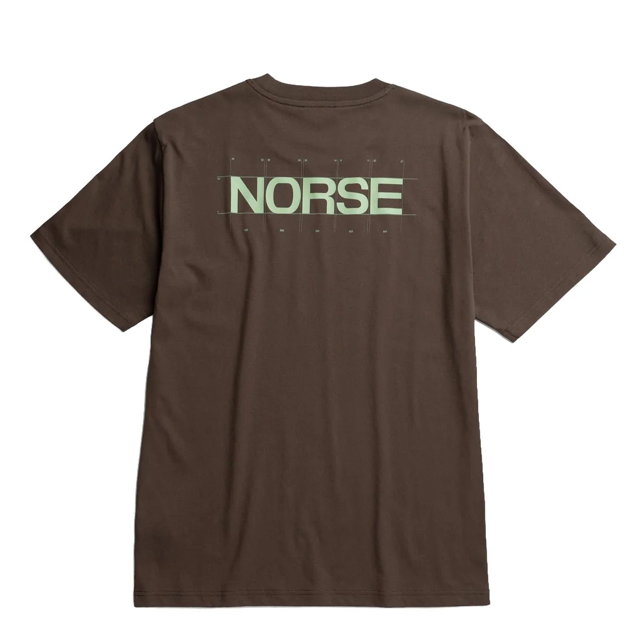 Norse Projects BST Back Print T-shirt Delicioso Brown - Image 2