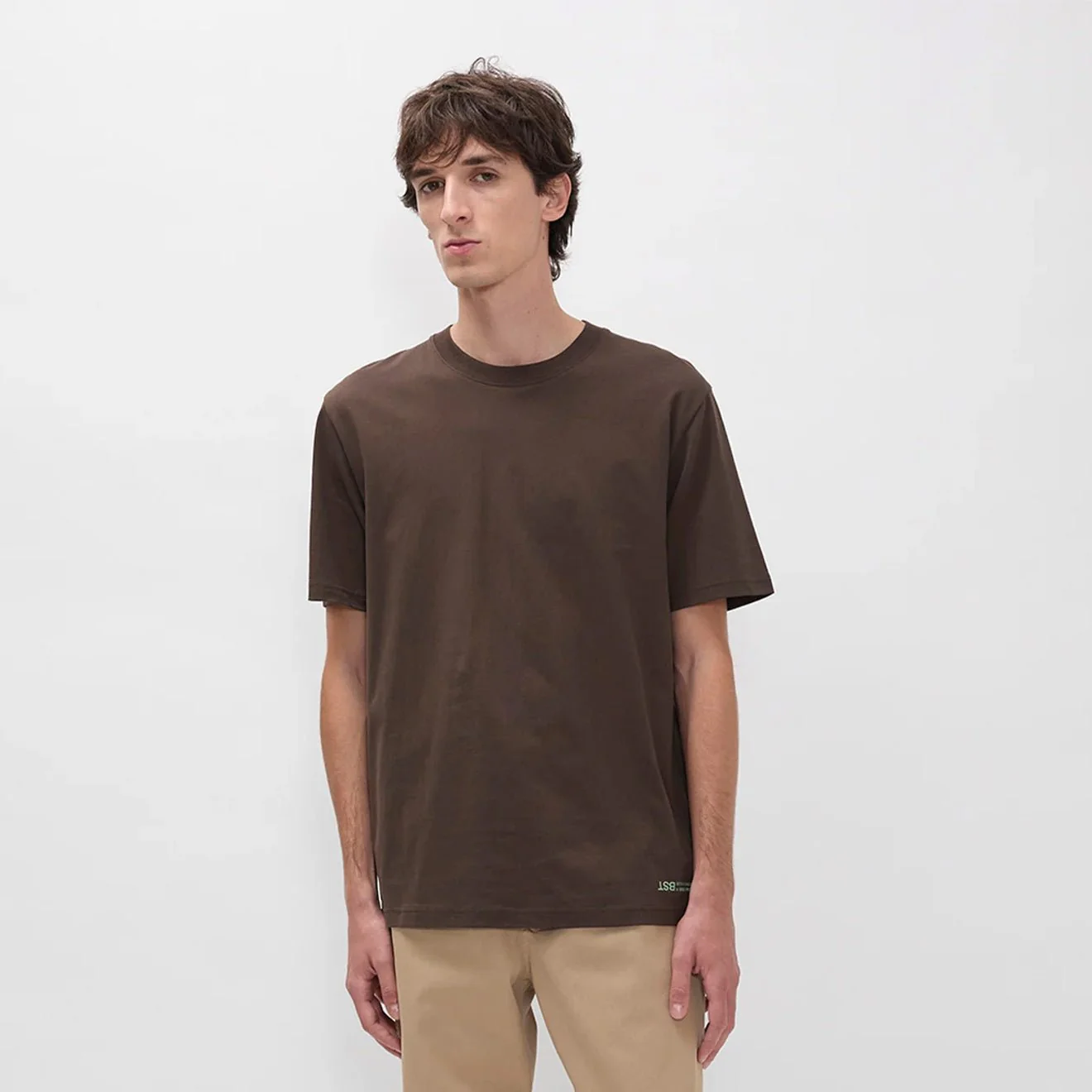 Norse Projects BST Back Print T-shirt Delicioso Brown - Image 3