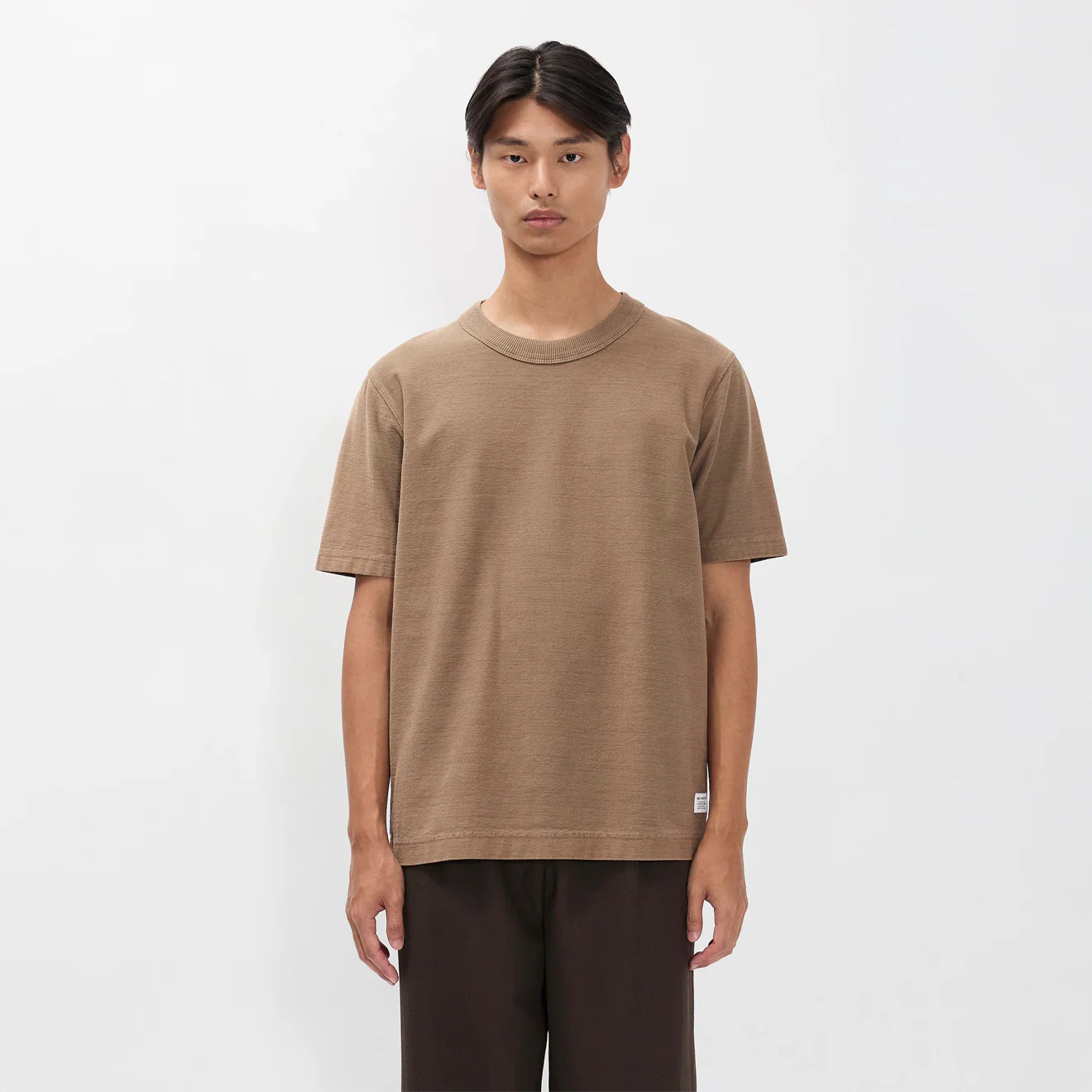 Norse Projects Elmelunde Organic Dry Cotton GMD T-shirt Walnut - Image 3