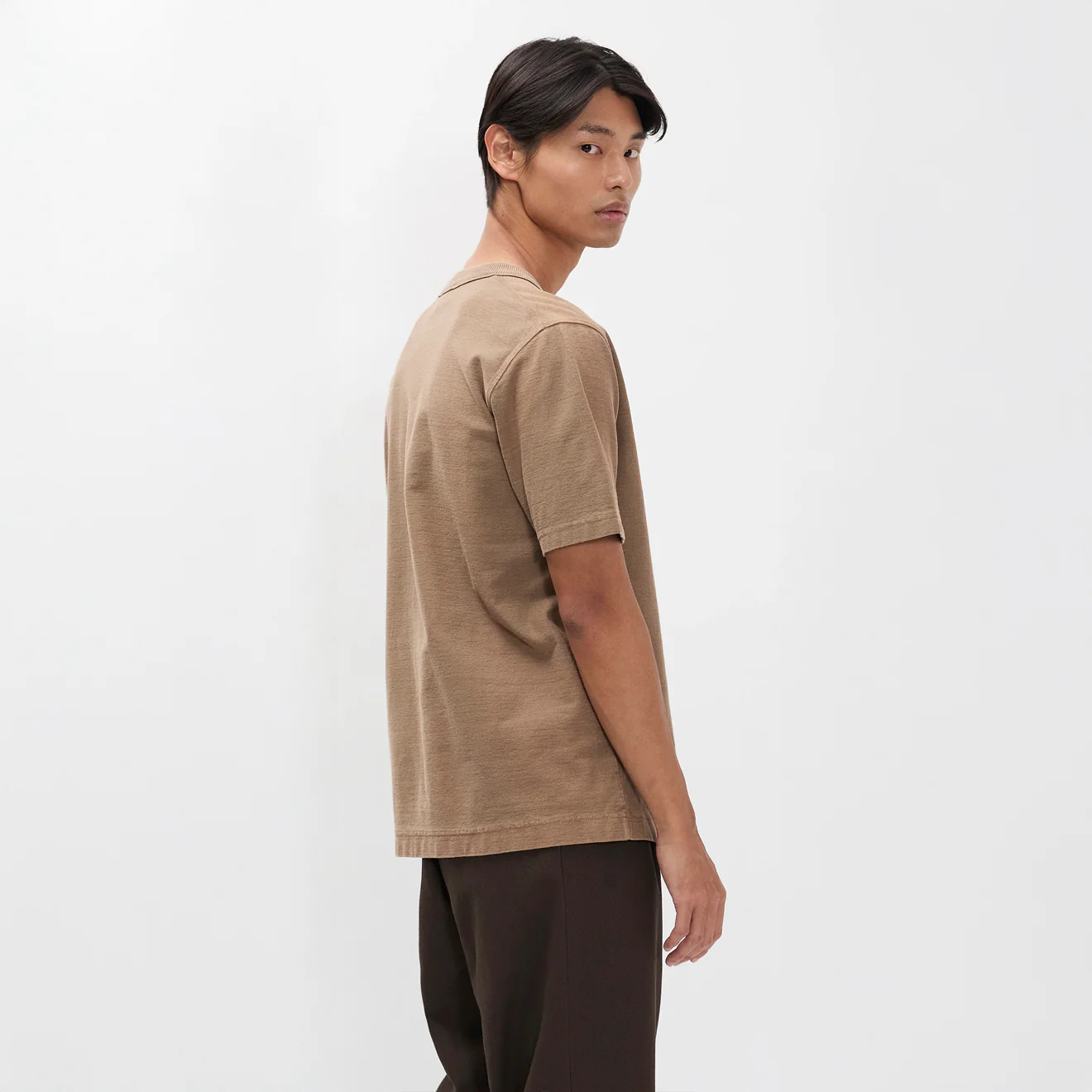 Norse Projects Elmelunde Organic Dry Cotton GMD T-shirt Walnut - Image 4