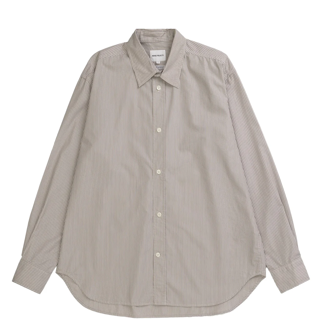 Norse Projects Espevik Fine Oversize Shirt Walnut