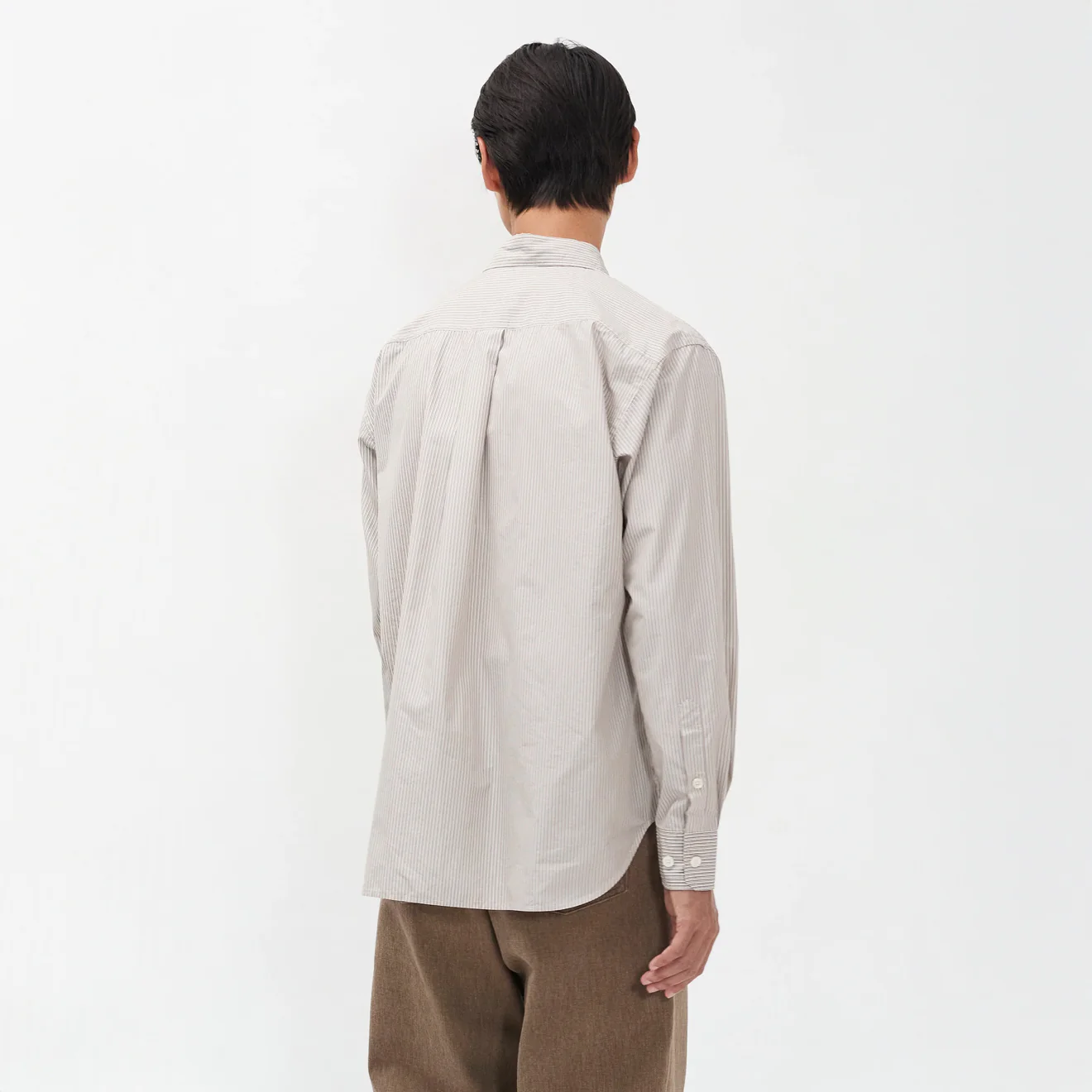 Norse Projects Espevik Fine Oversize Shirt Walnut - Image 5