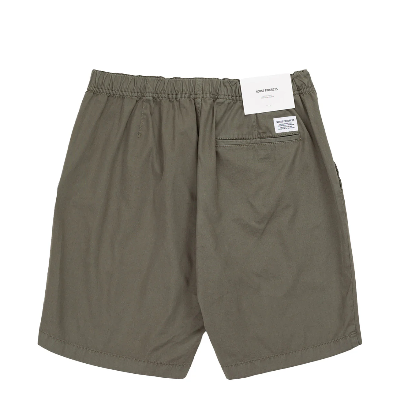 Norse Projects Ezra Light Twill Shorts Dried Sage Green - Image 2