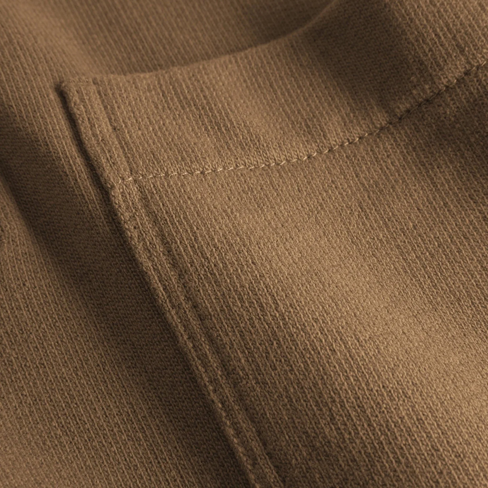 Norse Projects Fraser Relaxed Organic Loopback L/S Polo Oak - Image 3