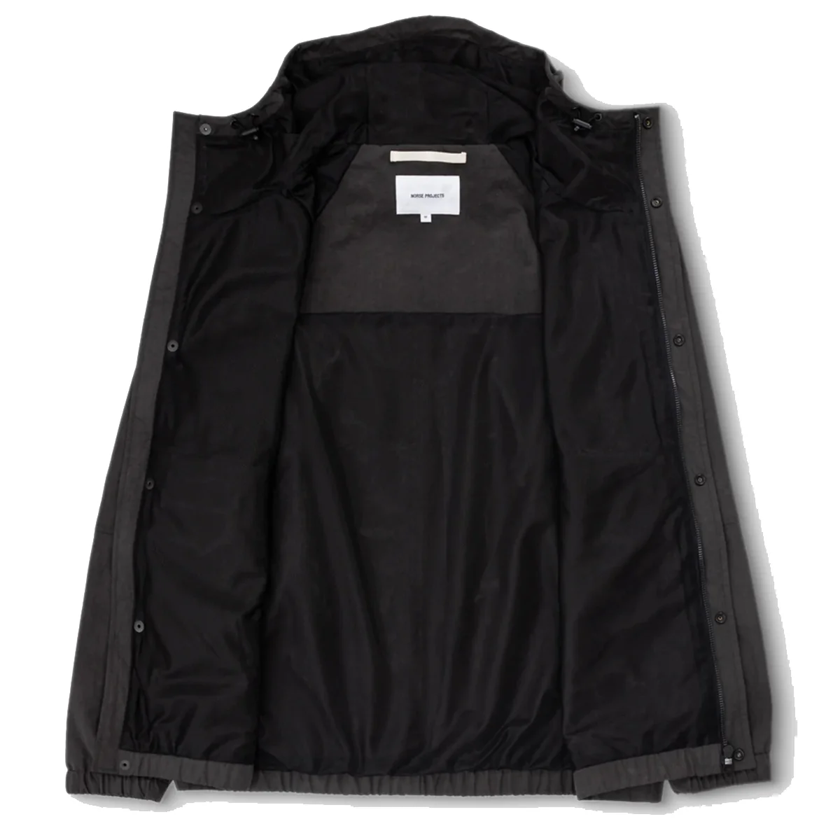 Norse Projects Herluf Wave Dye Nylon Windbreaker Black - Image 2