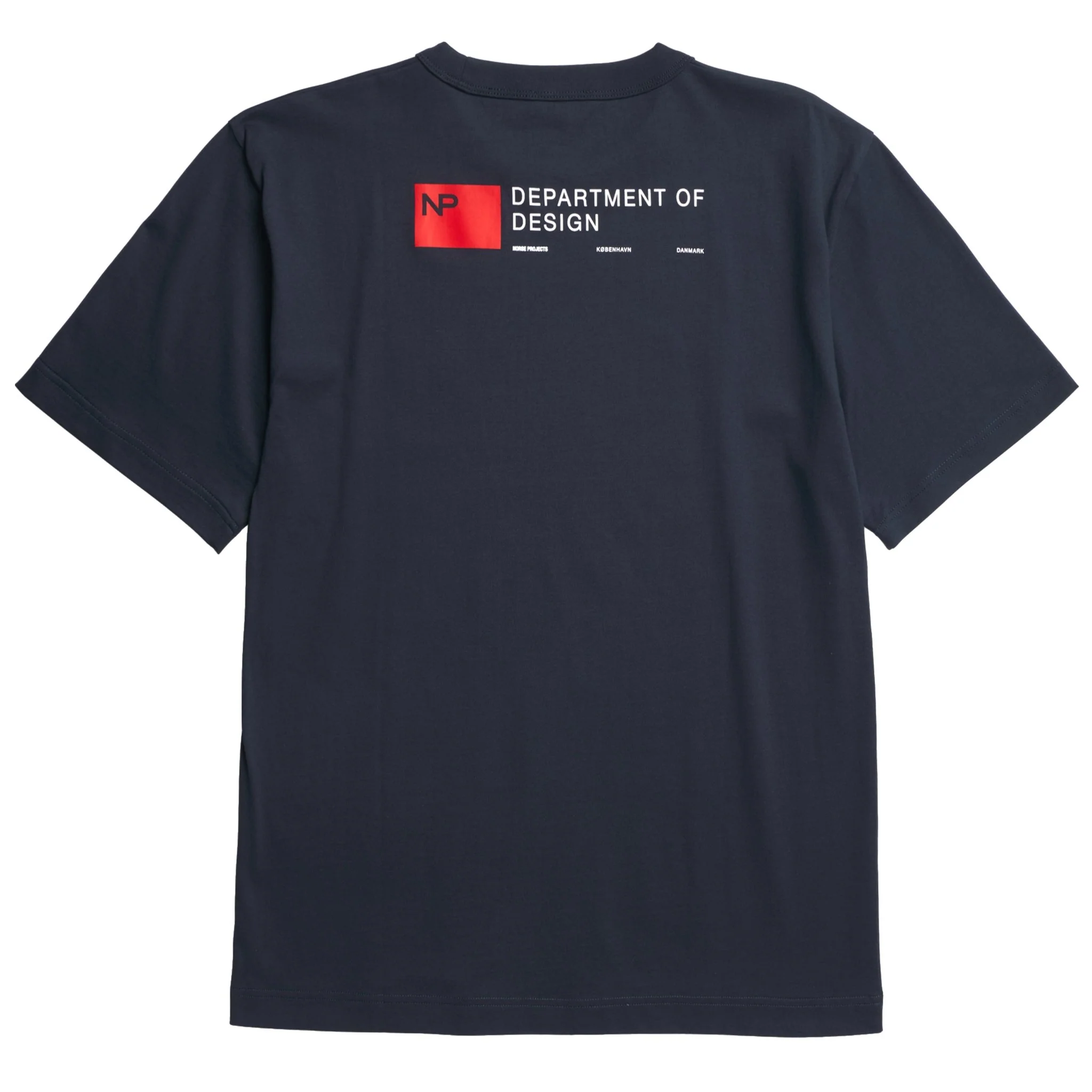Norse Projects Holger Organic Department Print T-Shirt Dark Navy - Image 2
