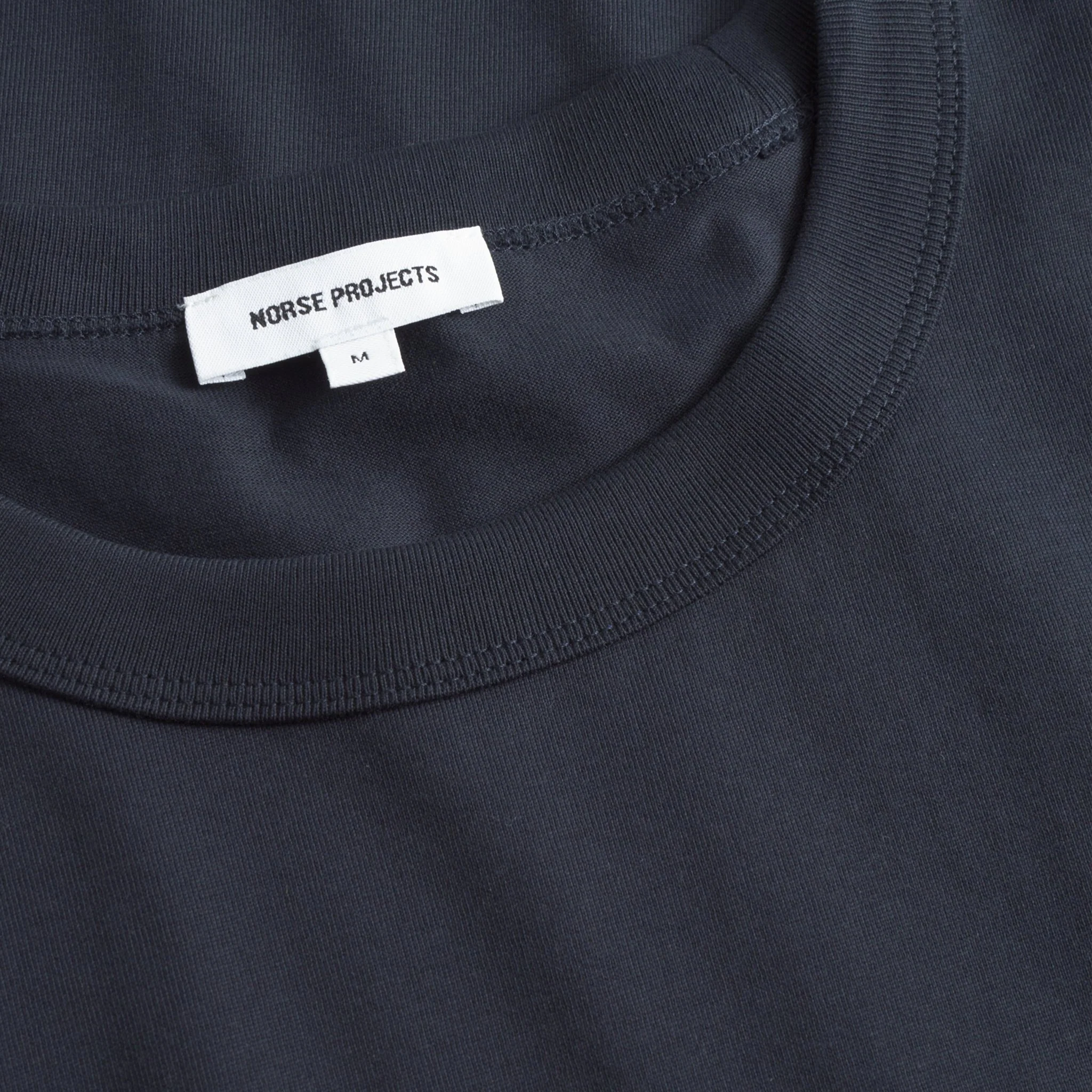 Norse Projects Holger Organic Department Print T-Shirt Dark Navy - Image 4