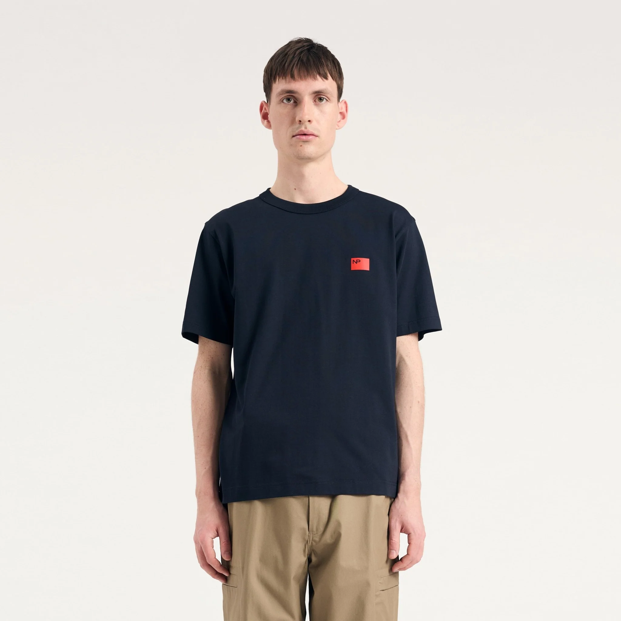 Norse Projects Holger Organic Department Print T-Shirt Dark Navy - Image 6
