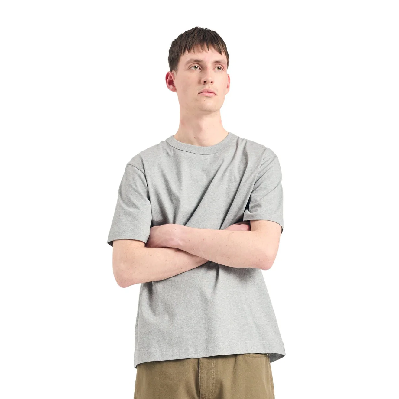 Norse Projects Holger Organic Optic Print T-shirt Grey Melange - Image 5