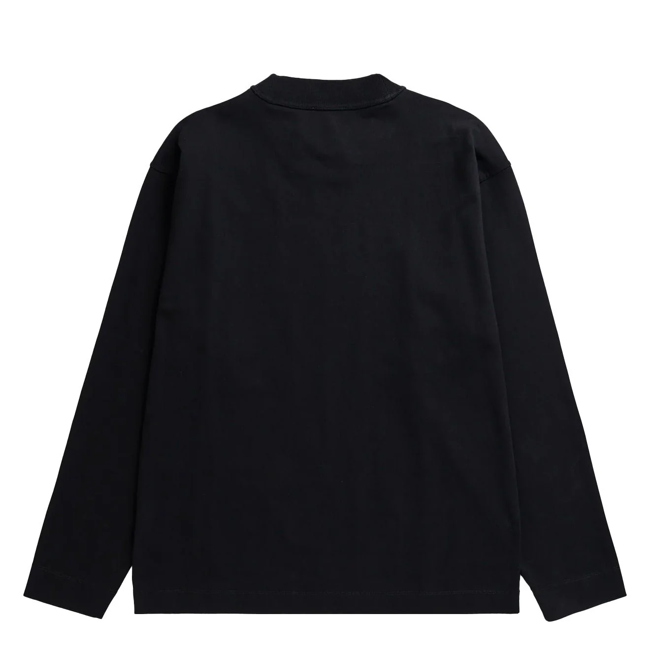 Norse Projects Isefjord Compact Cotton LS T-shirt Black - Image 2