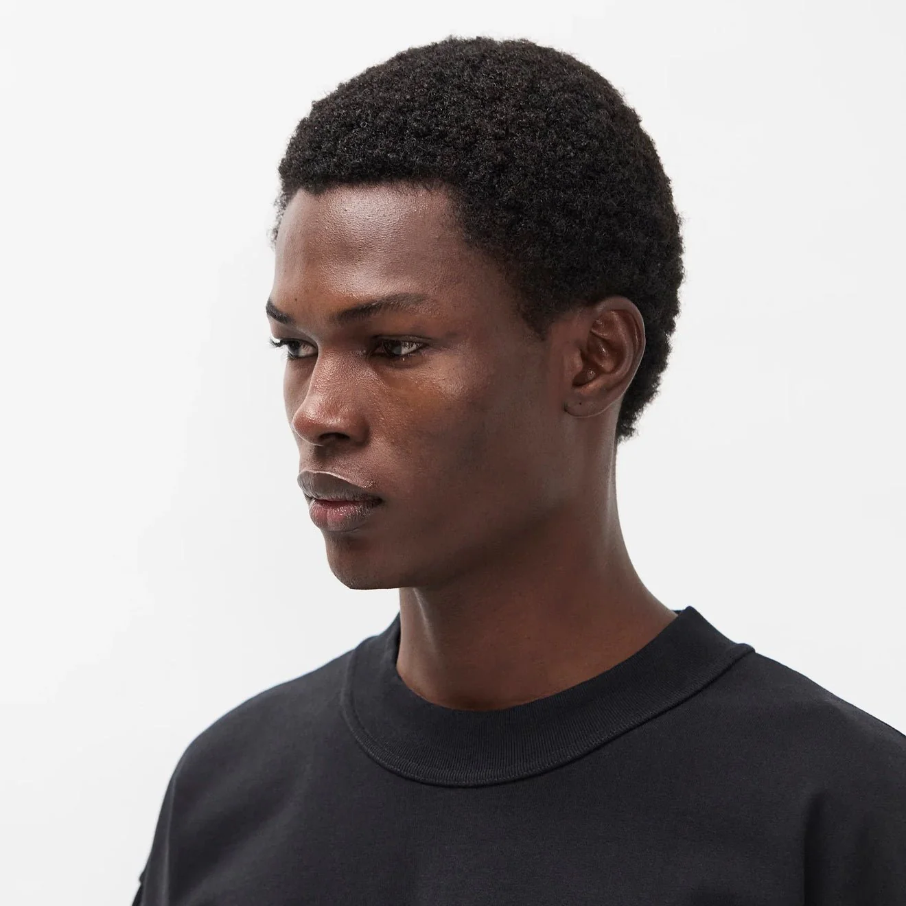 Norse Projects Isefjord Compact Cotton LS T-shirt Black - Image 4