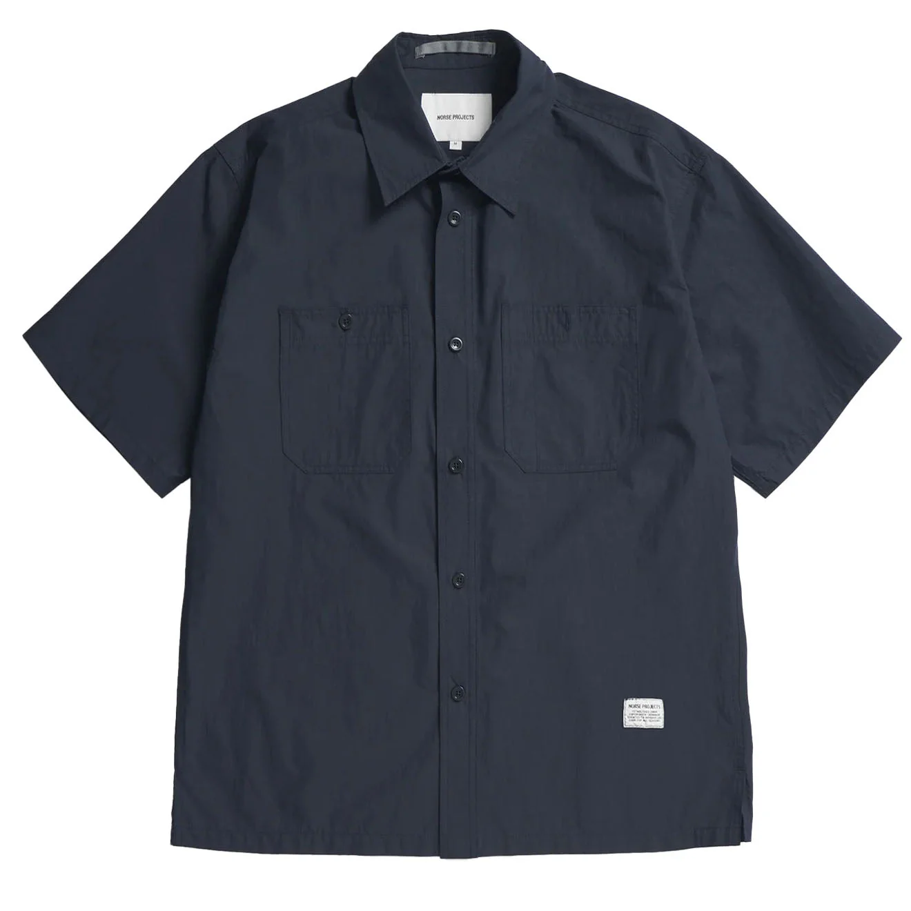 Norse Projects Ivan Tech Poplin SS Shirt Dark Navy