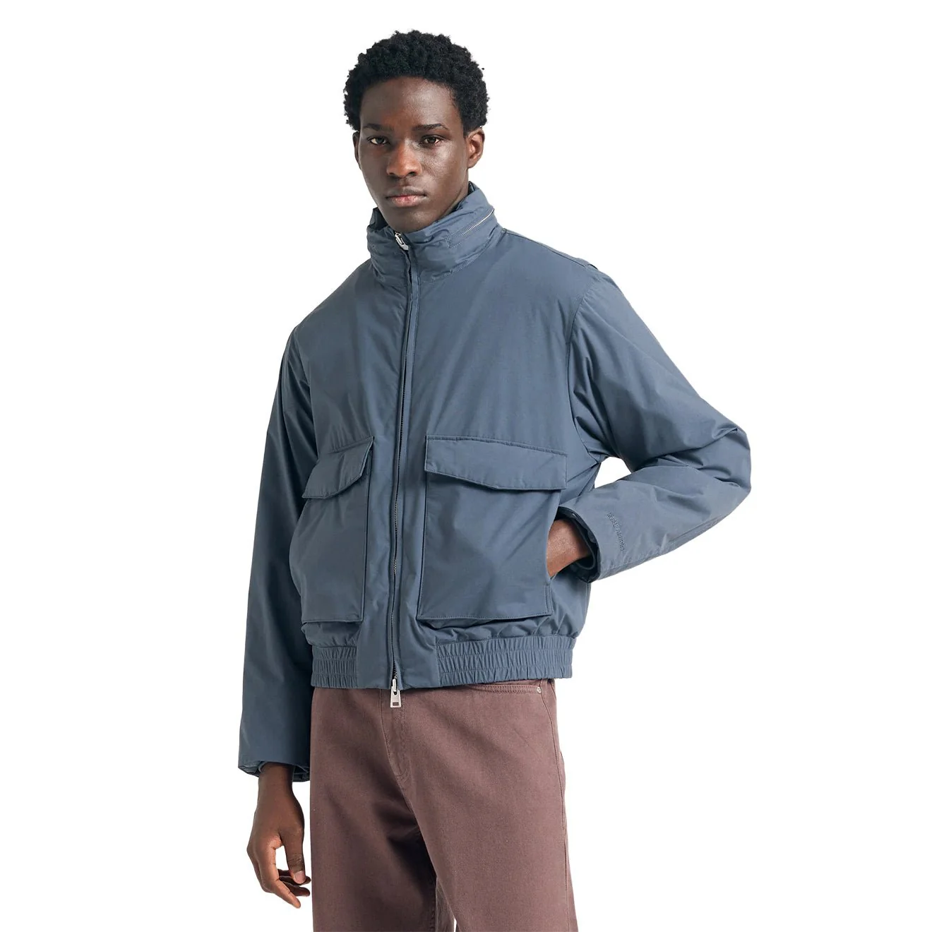 Norse Projects Kastrup Gore-Tex Windstopper Bomber Jacket Graphite - Image 4