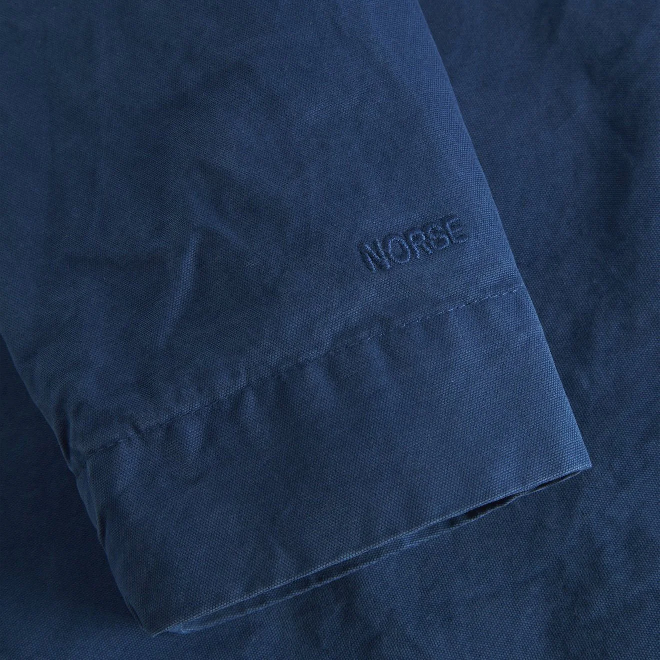 Norse Projects Marcus Canvas Overshirt Workwear Blue - Image 4