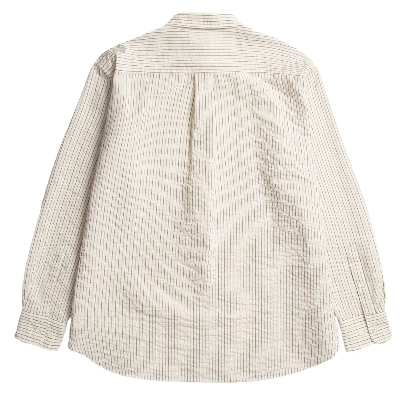Norse Projects Mo Oversized Striped Shirt Chestnut - Image 2