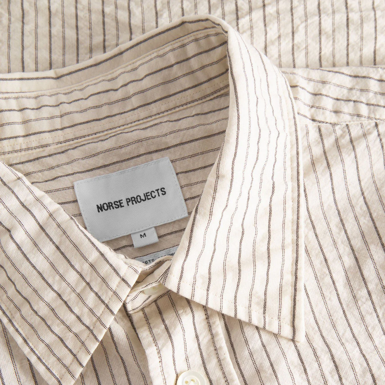 Norse Projects Mo Oversized Striped Shirt Chestnut - Image 3