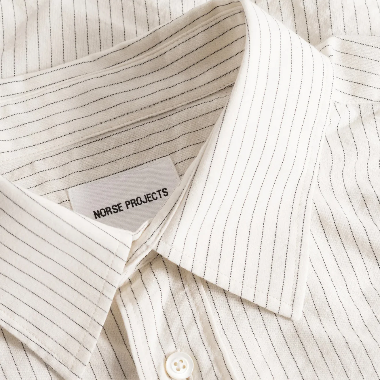Norse Projects Mo Oversized Striped Shirt Ecru - Image 3
