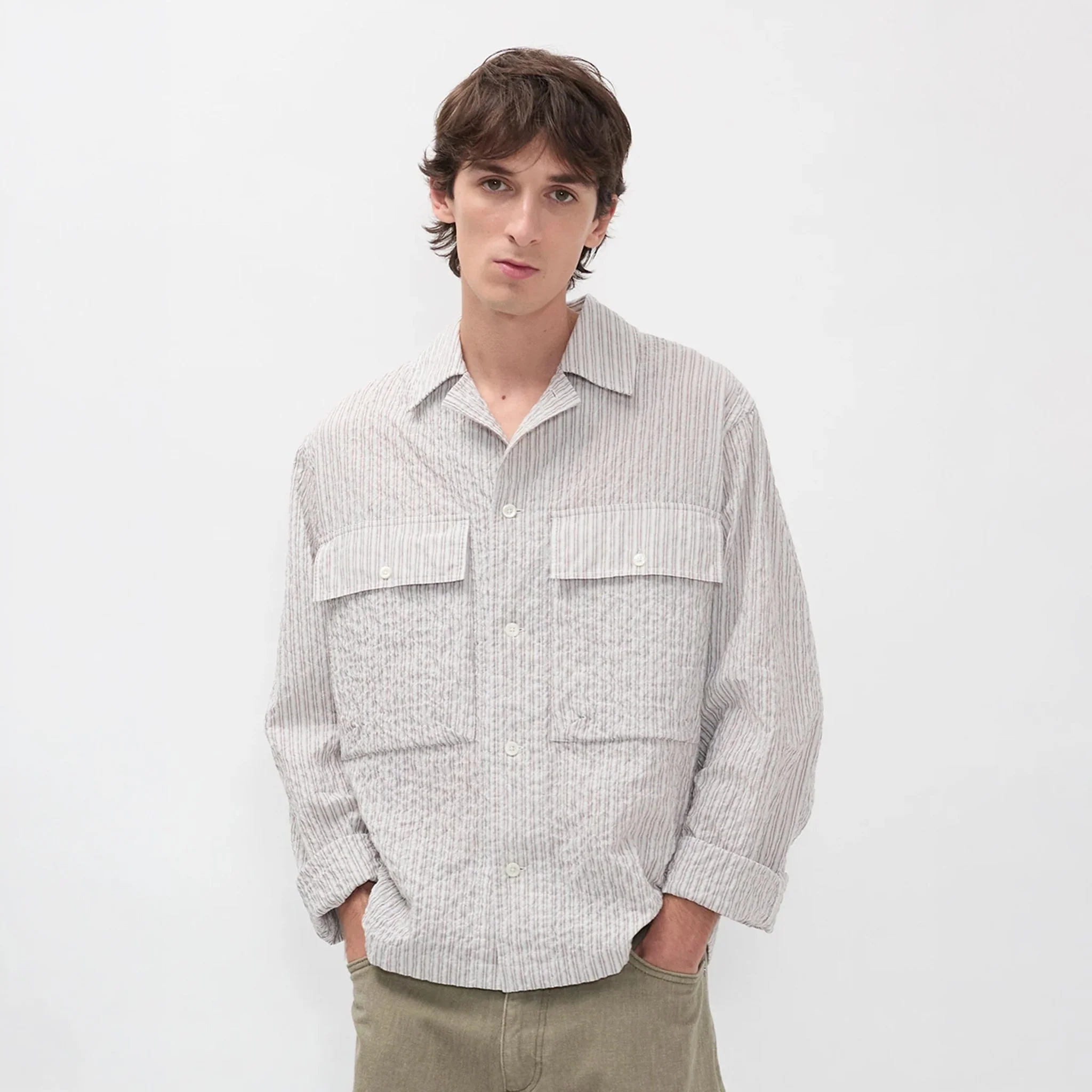 Norse Projects Mols Hunting Stripe Shirt Multi Color Stripe - Image 2