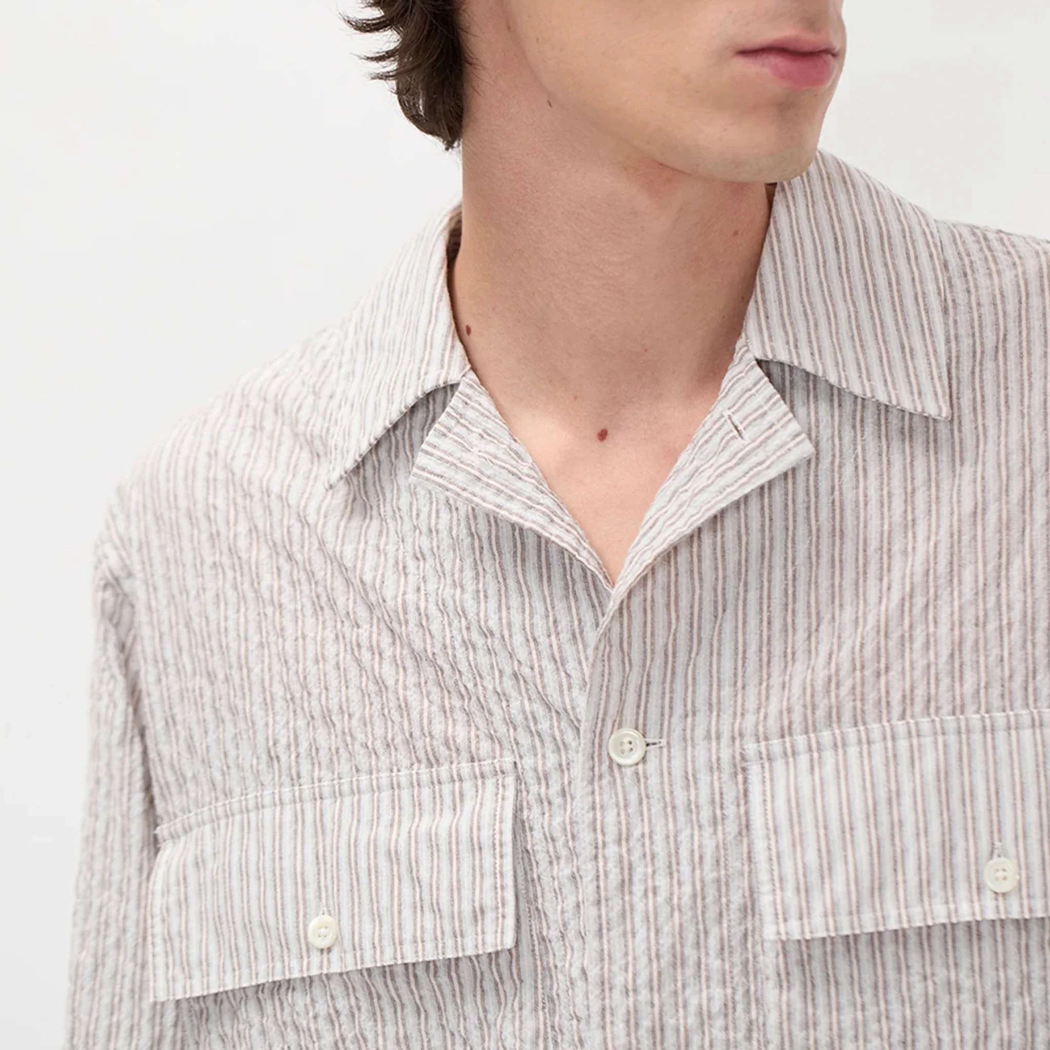 Norse Projects Mols Hunting Stripe Shirt Multi Color Stripe - Image 3