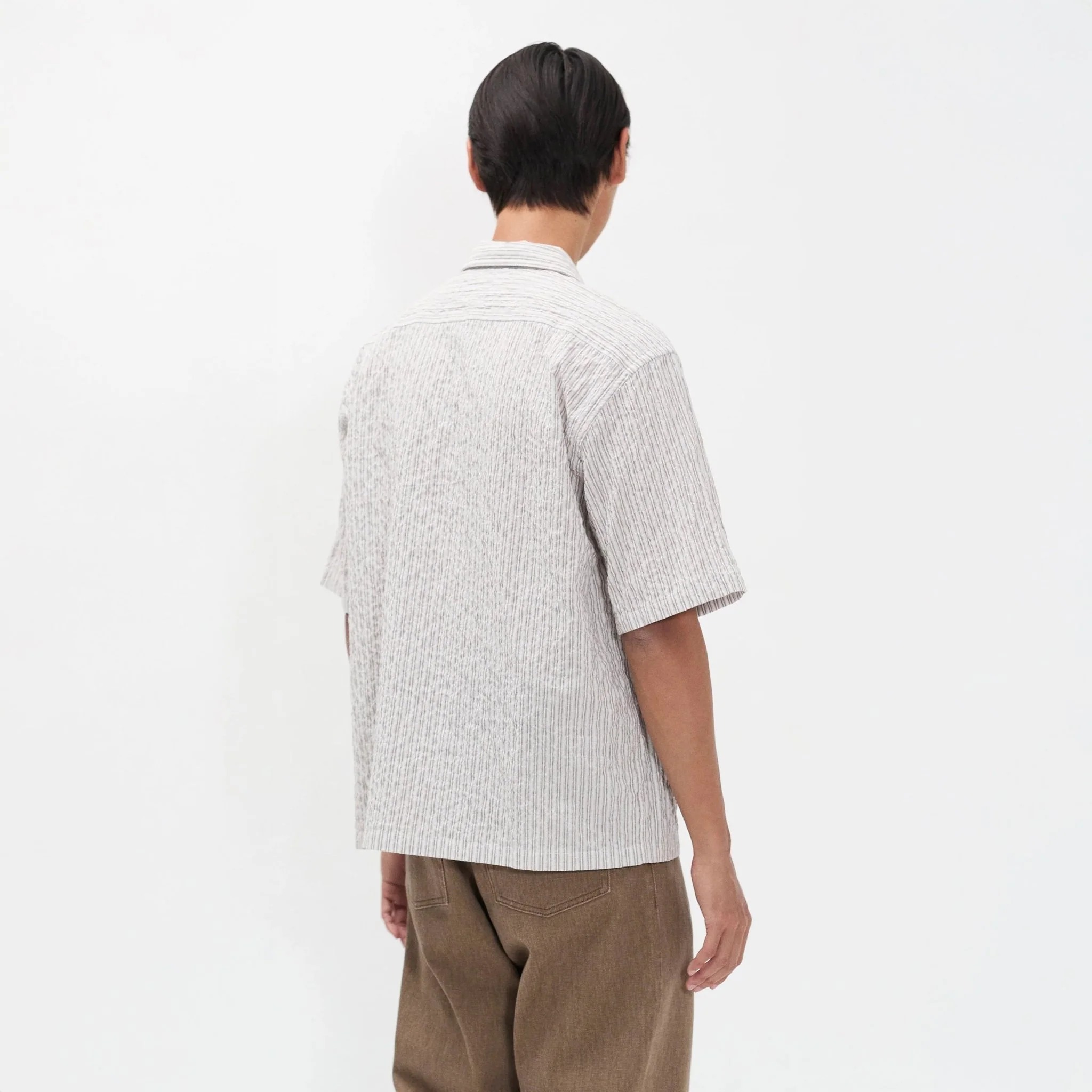 Norse Projects Mols Striped SS Camp Shirt Multi Color Stripe - Image 3